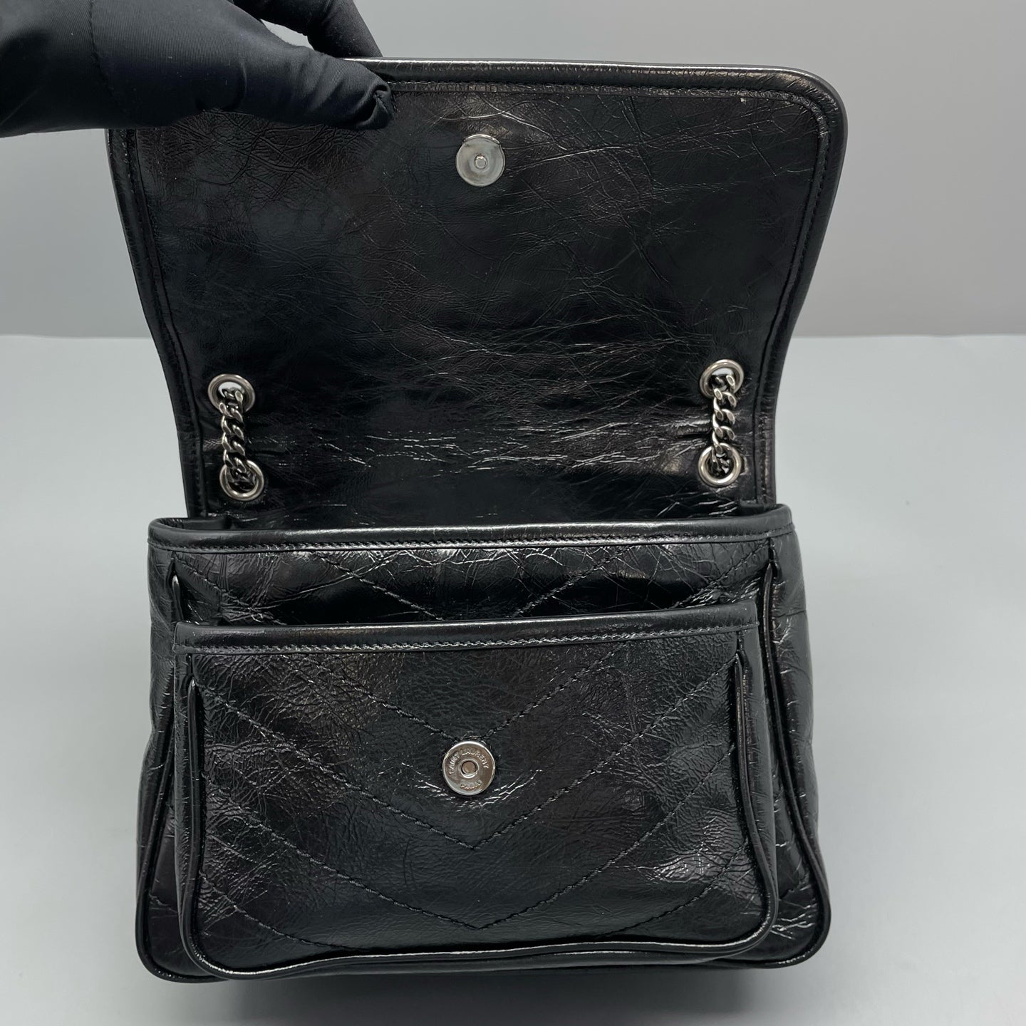 Saint Laurent - Niki - Leather - Black - (small)
