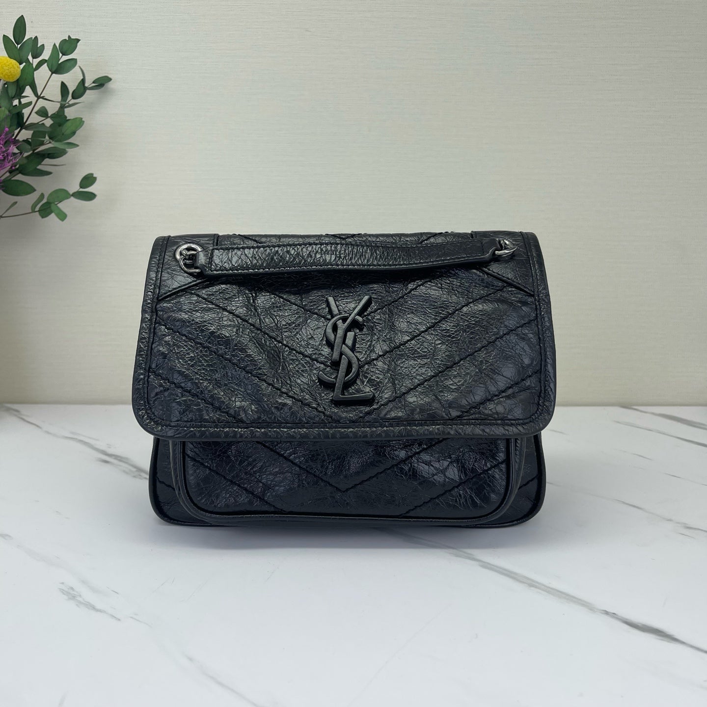 Saint Laurent - Niki - Leather - Black - (small)
