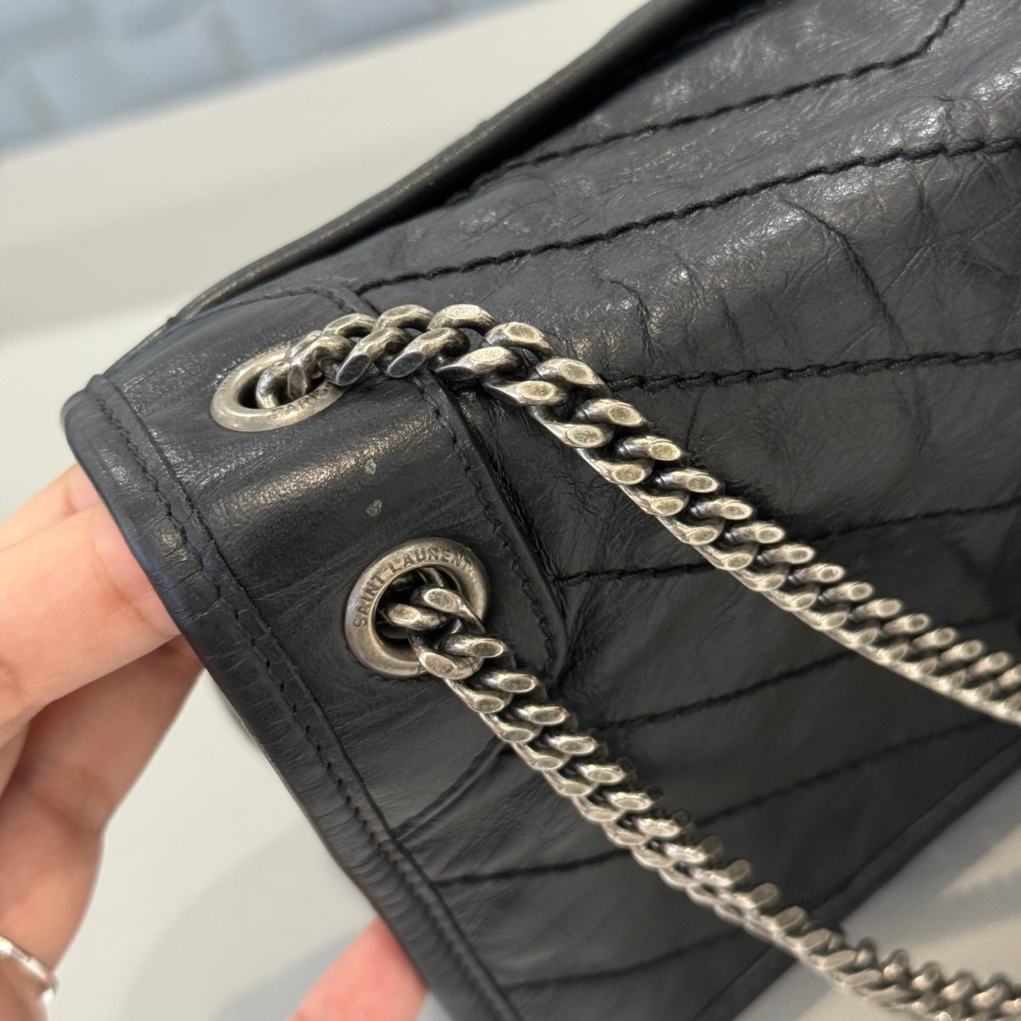 Saint Laurent - NIKI - Leather - Black - (small)