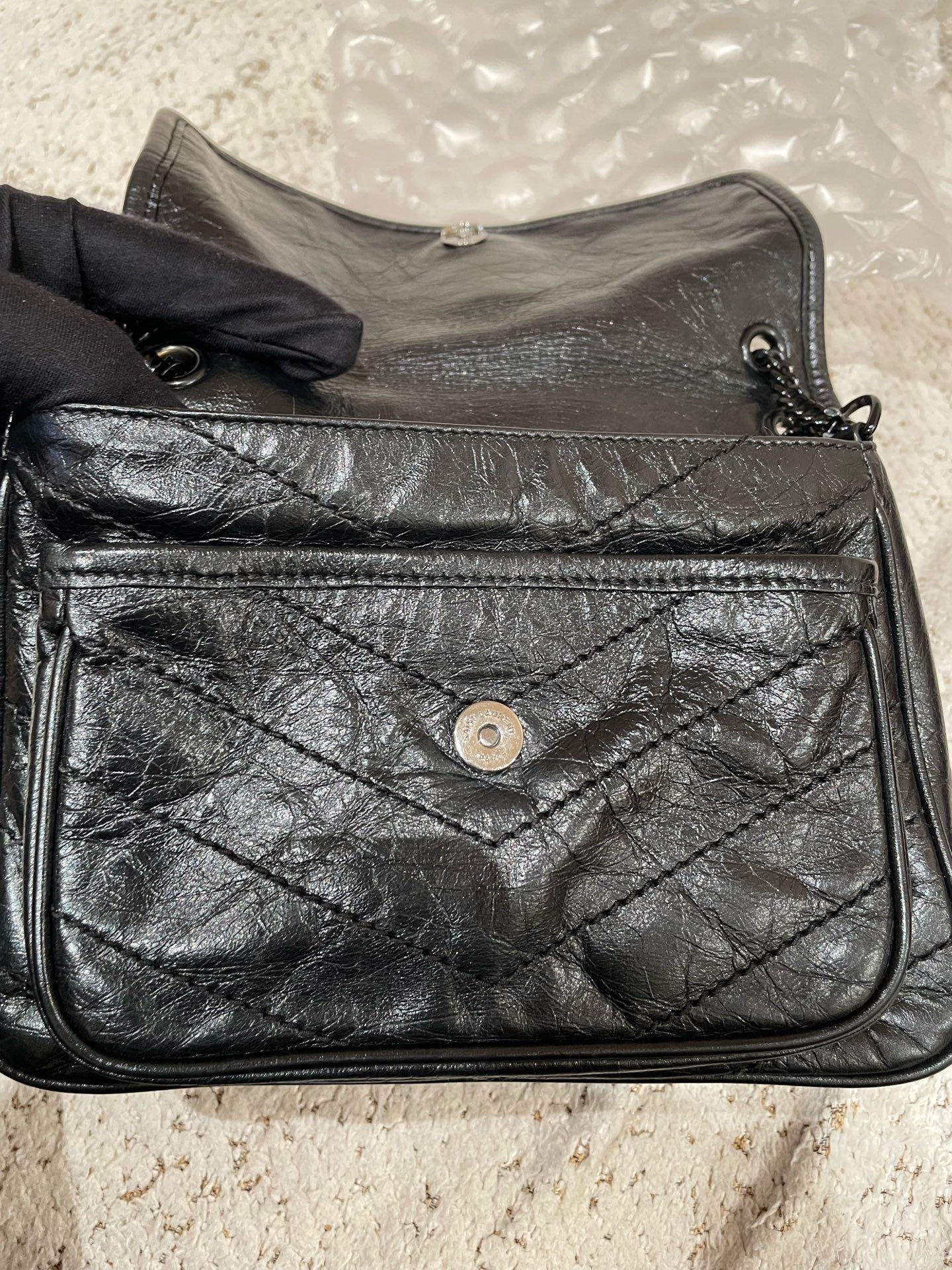 Saint Laurent - Niki - Leather - Black - (small)