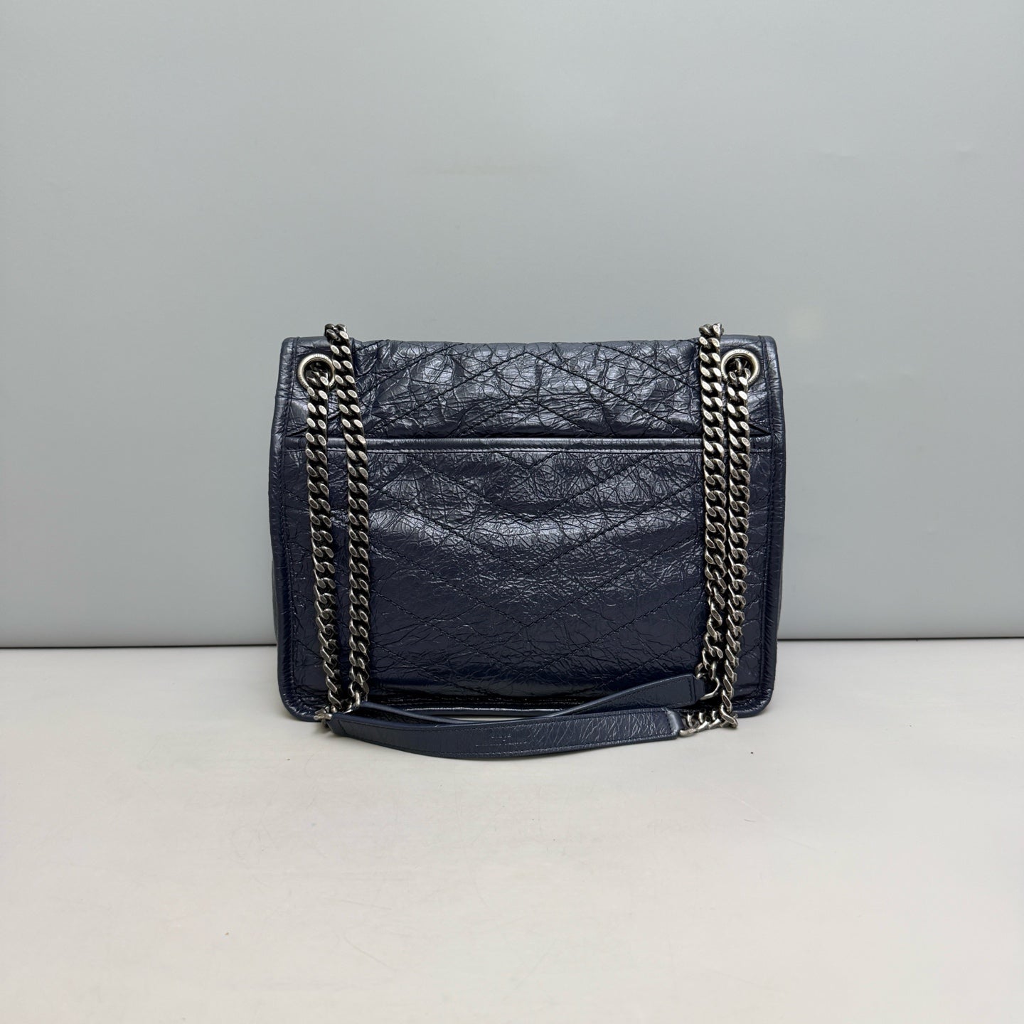 Saint Laurent - Niki - Leather - Blue - (medium)