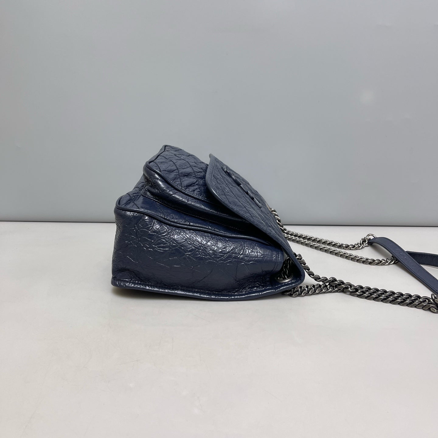 Saint Laurent - Niki - Leather - Blue - (medium)