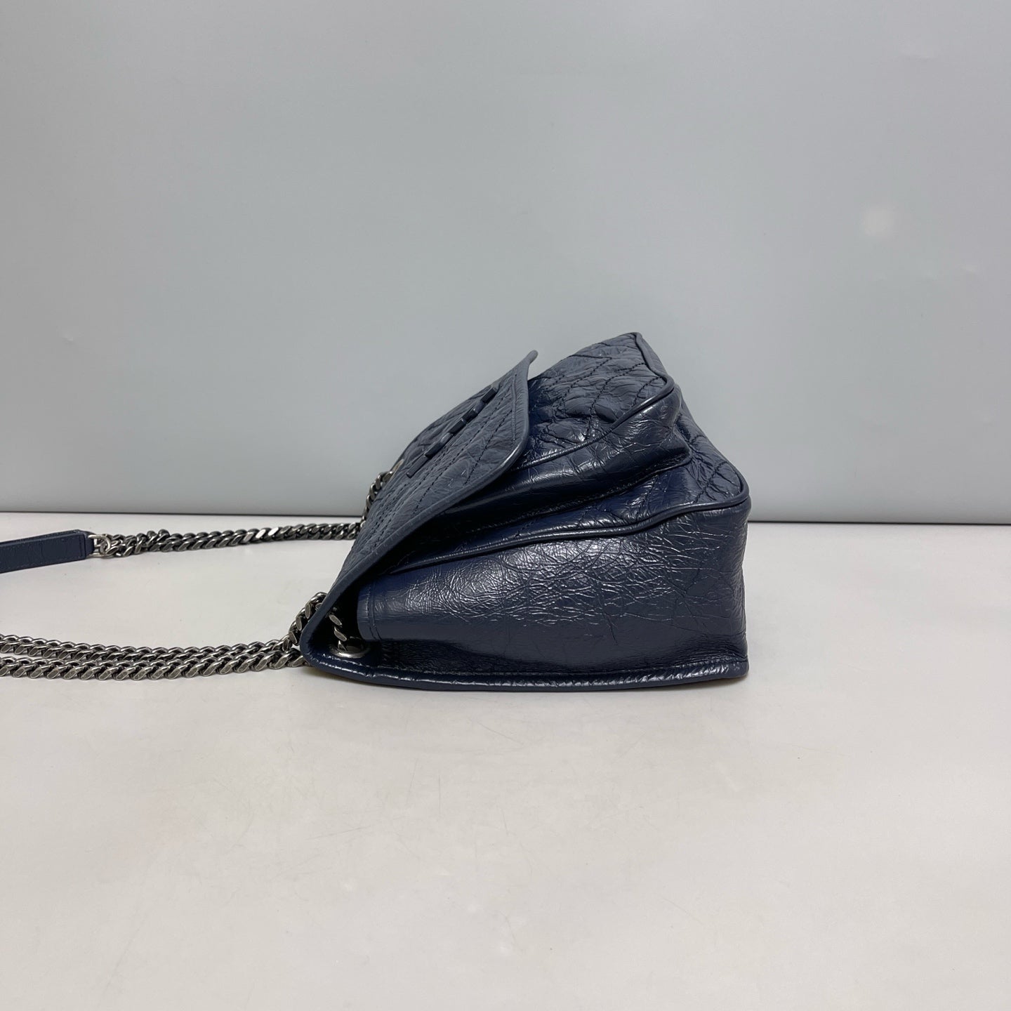 Saint Laurent - Niki - Leather - Blue - (medium)