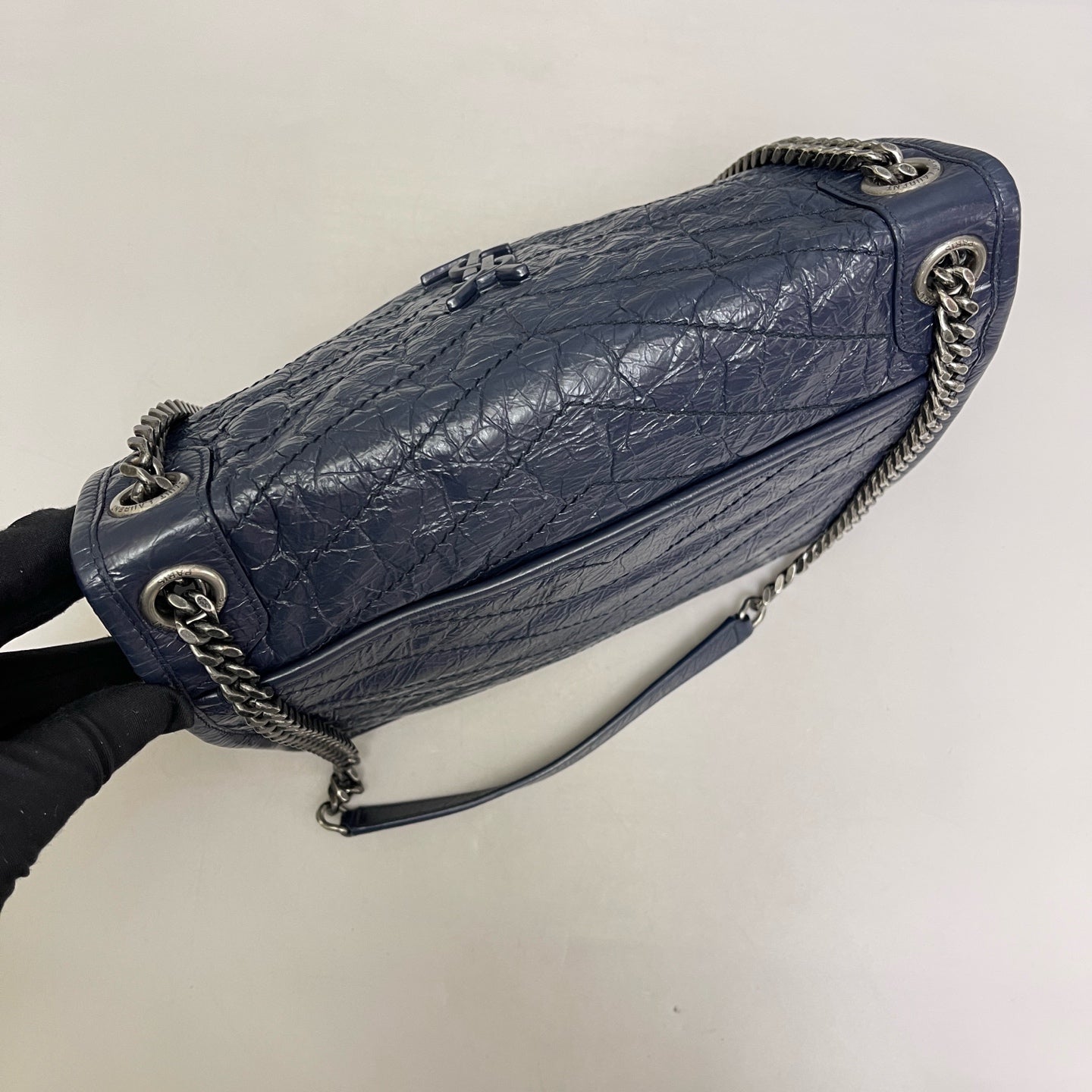 Saint Laurent - Niki - Leather - Blue - (medium)