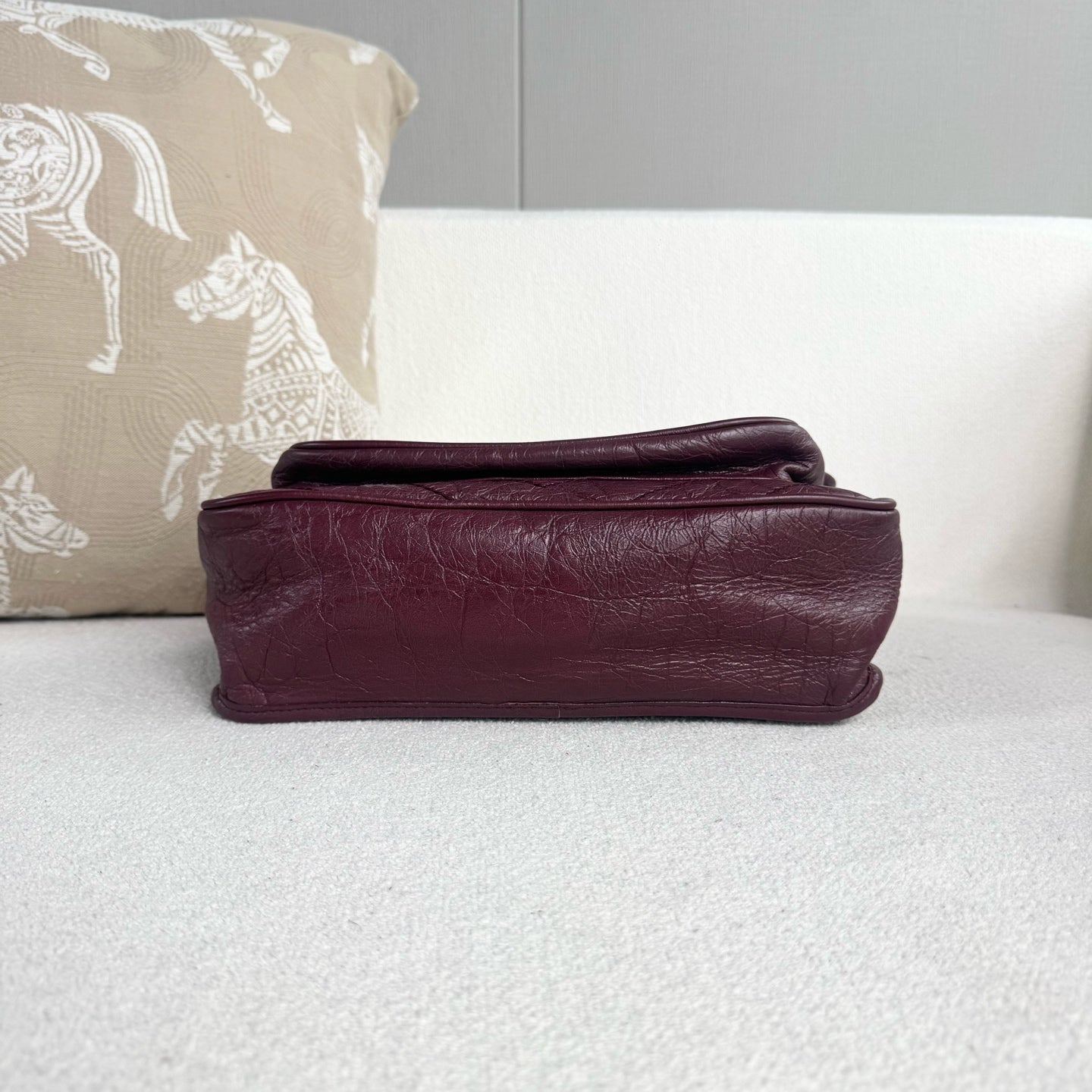 Saint Laurent - Niki - Leather - Burgundy - (medium)