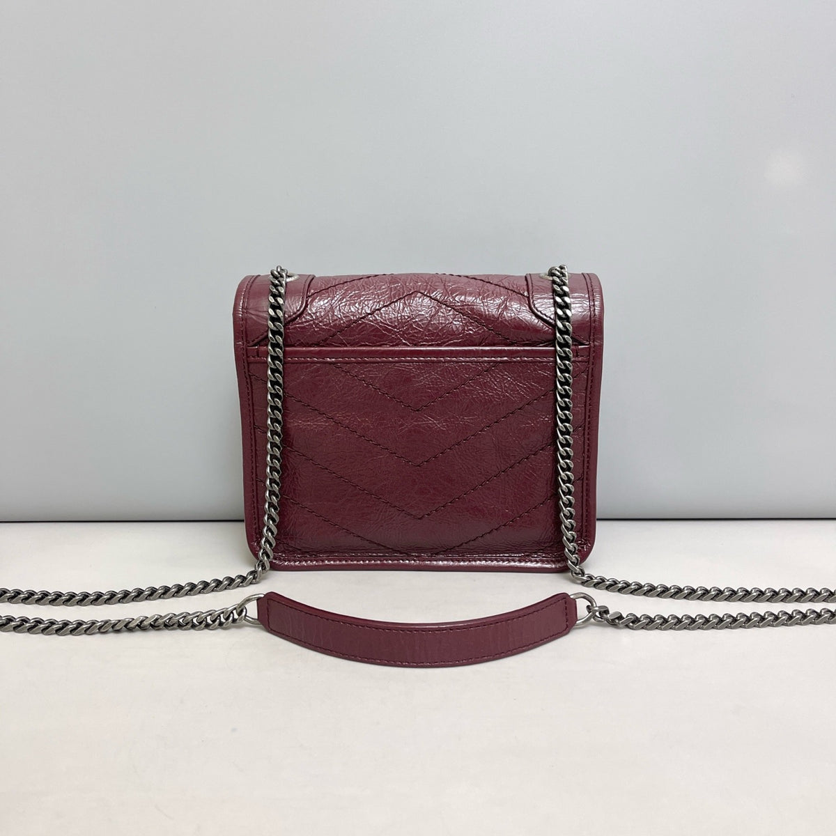 Saint Laurent - Niki - Leather - Burgundy - (mini)