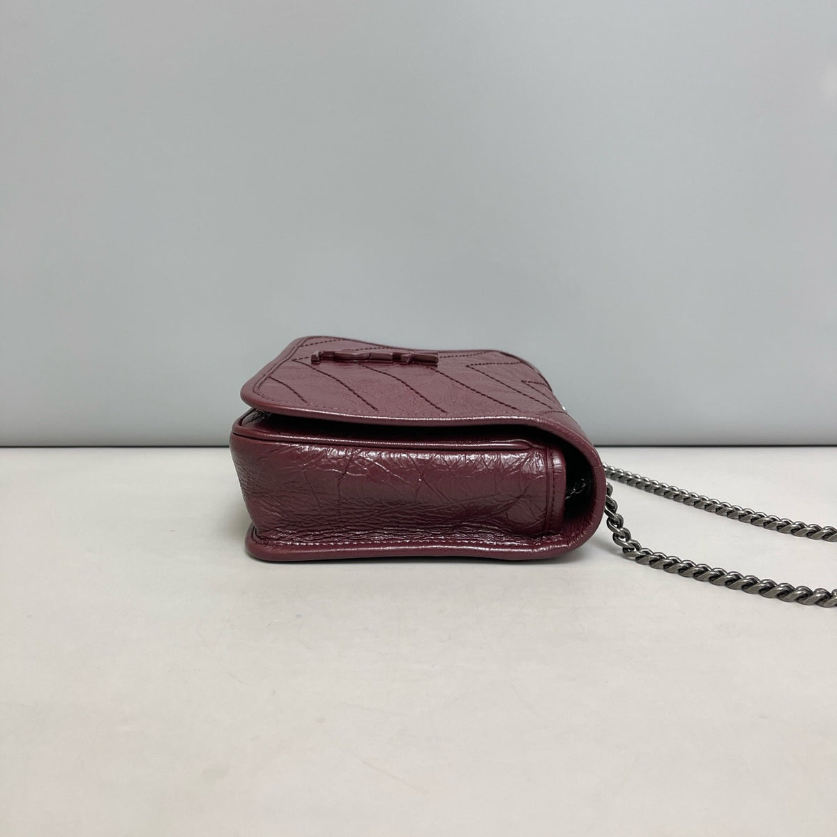 Saint Laurent - Niki - Leather - Burgundy - (mini)