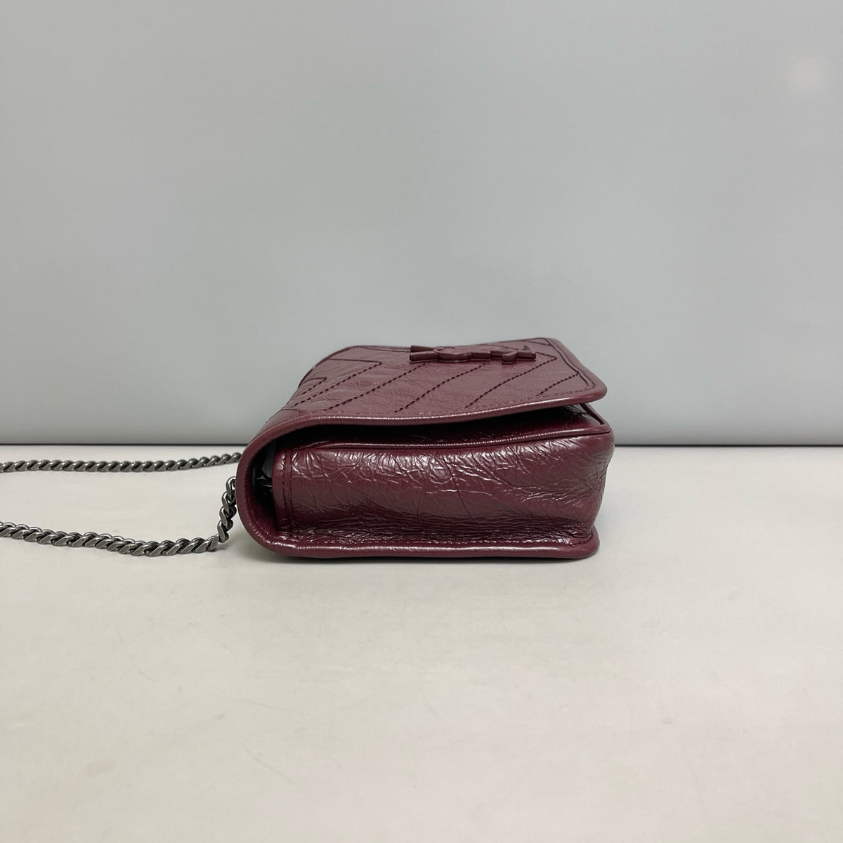 Saint Laurent - Niki - Leather - Burgundy - (mini)
