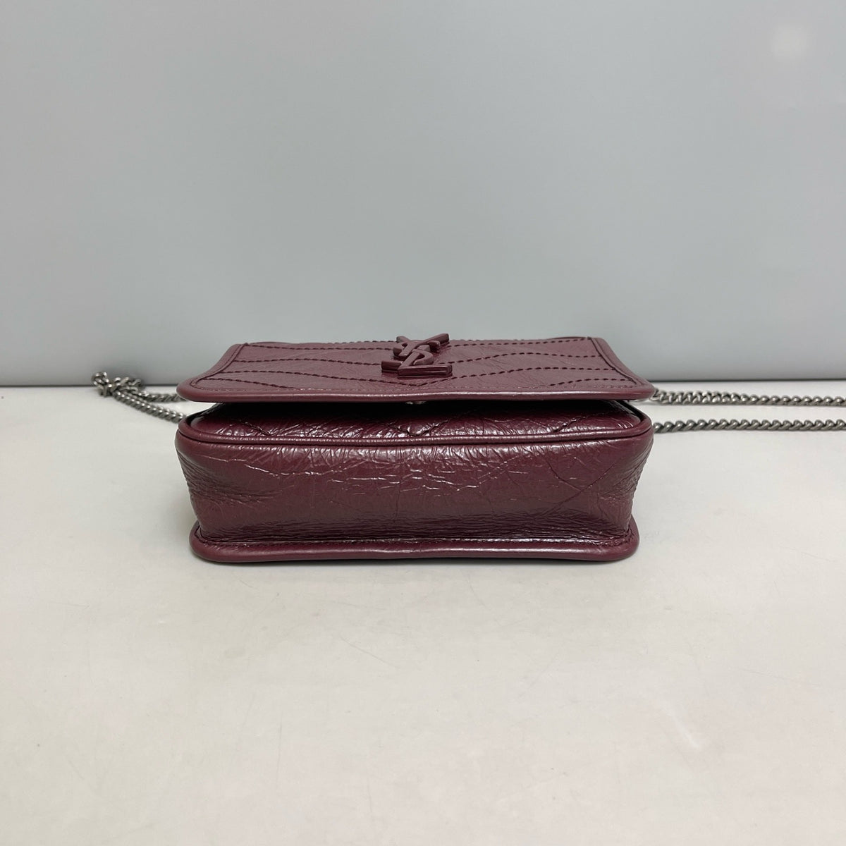 Saint Laurent - Niki - Leather - Burgundy - (mini)
