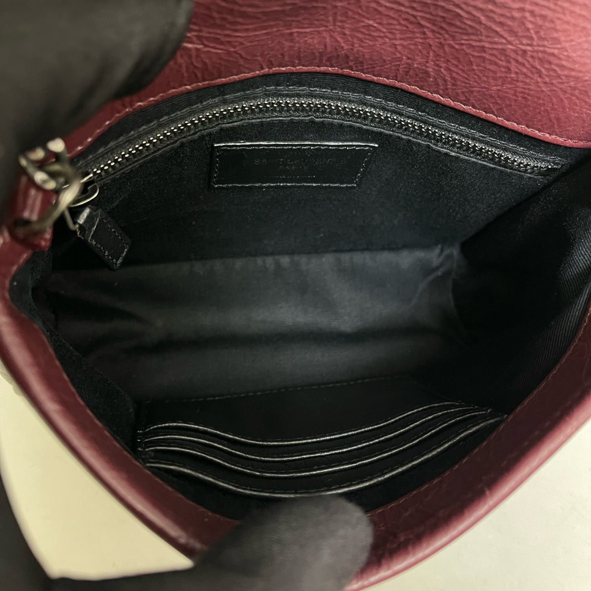 Saint Laurent - Niki - Leather - Burgundy - (mini)