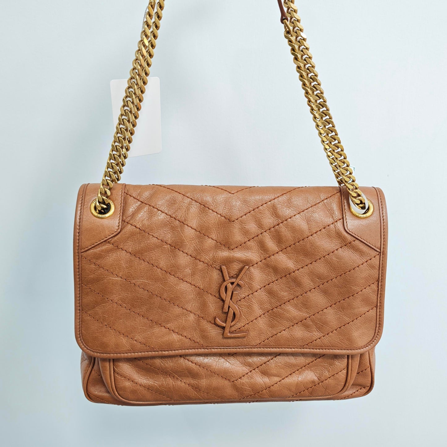 Saint Laurent - Niki - Leather - Camel - (medium)