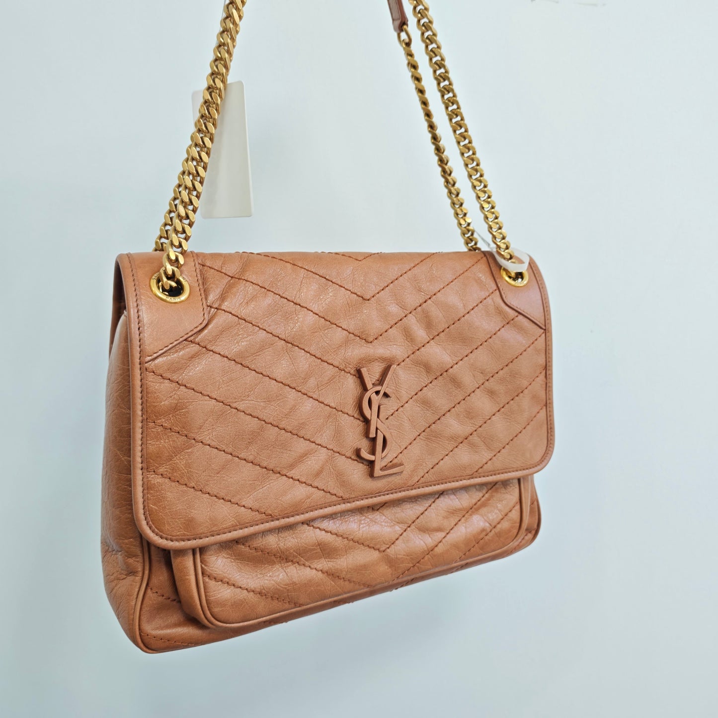 Saint Laurent - Niki - Leather - Camel - (medium)