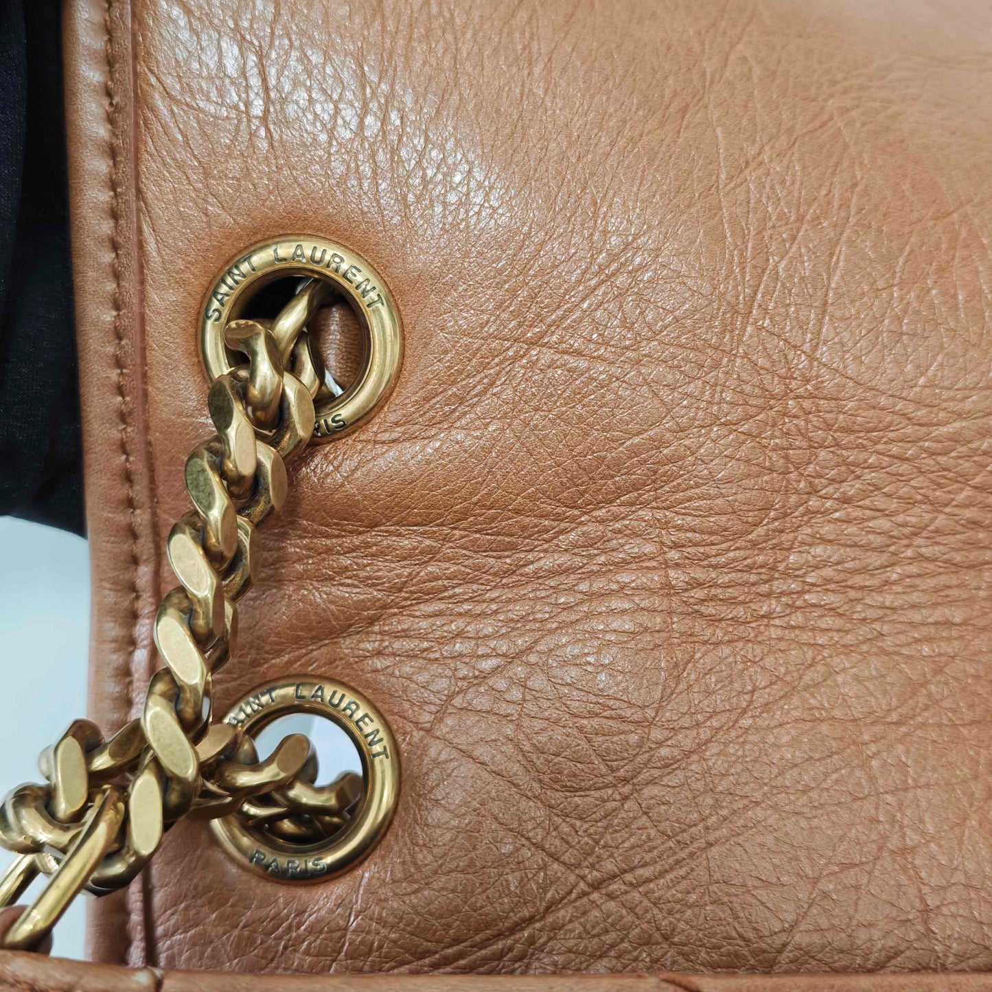 Saint Laurent - Niki - Leather - Camel - (medium)