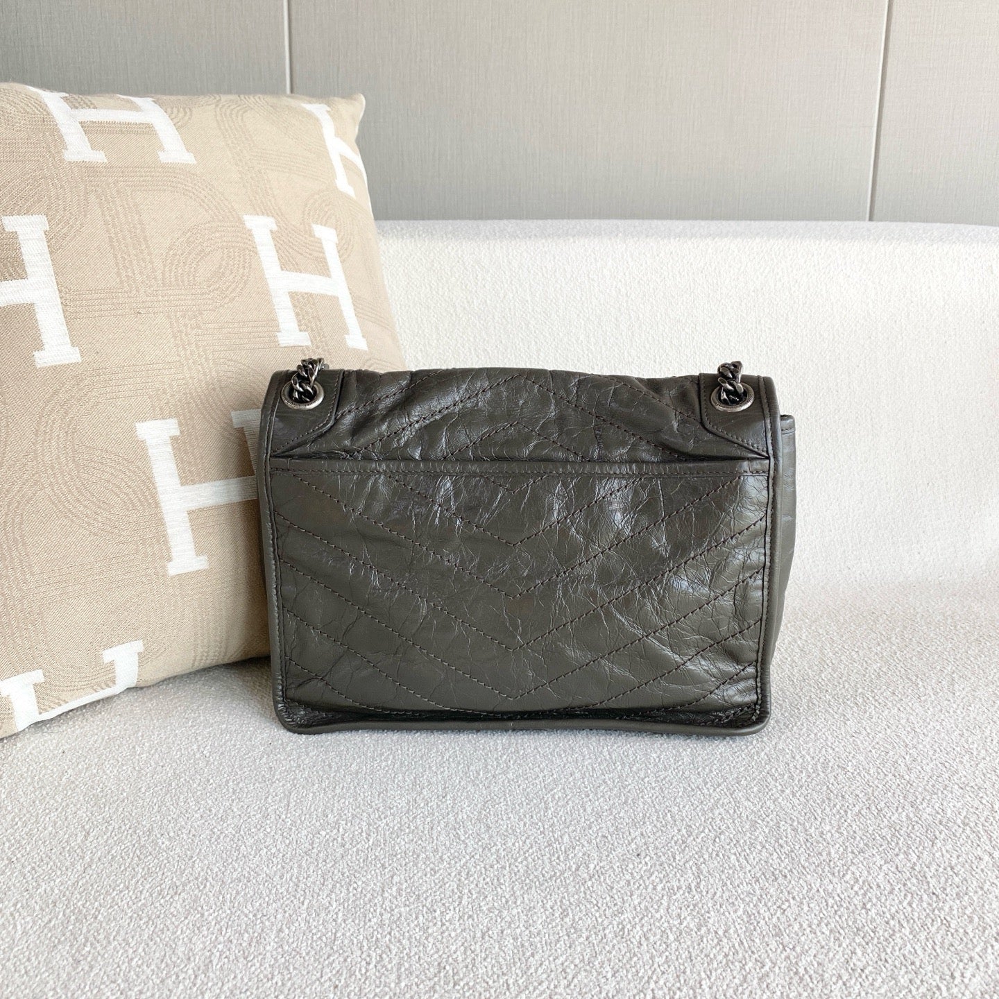 Saint Laurent - Niki - Leather - Green - (medium)