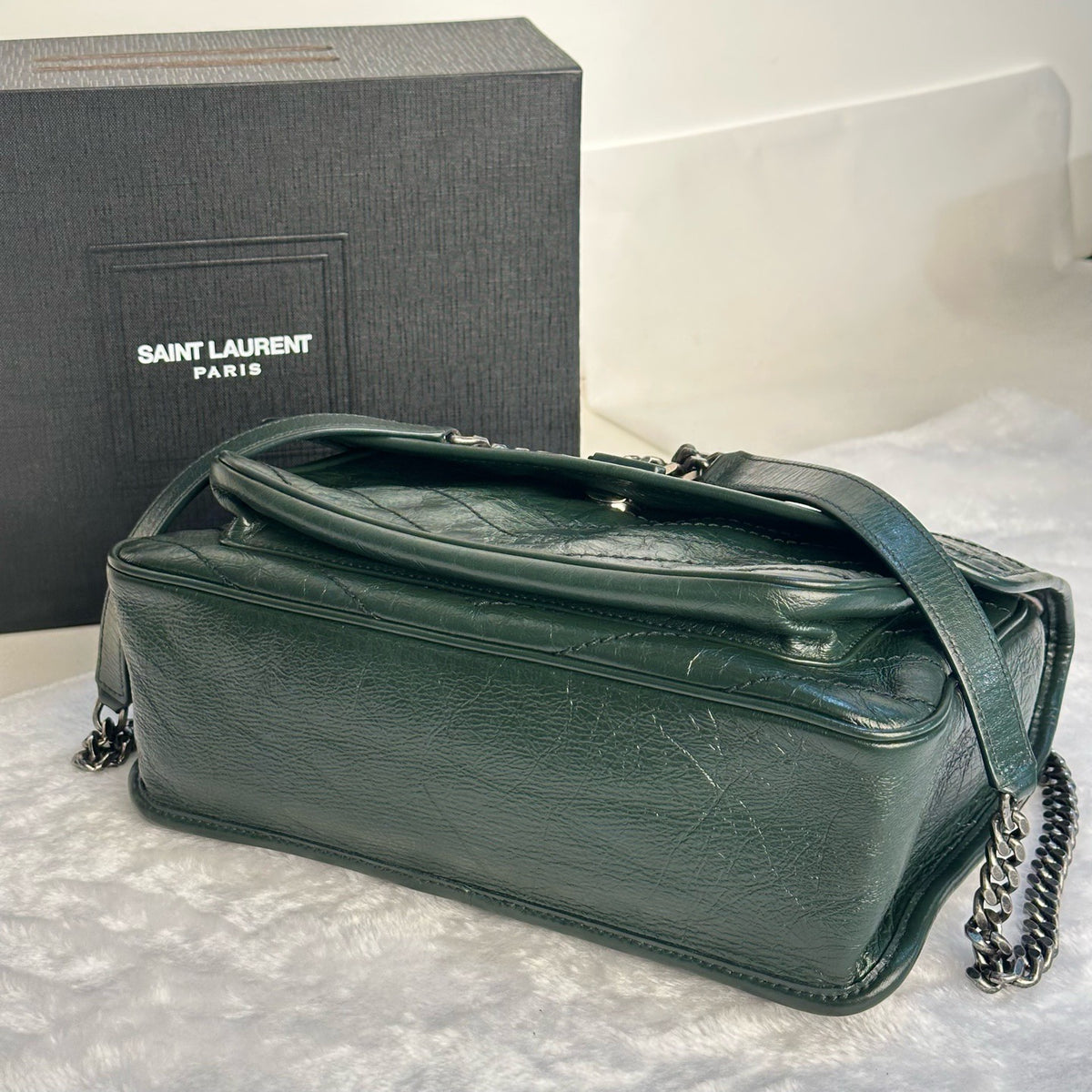 Saint Laurent - Niki - Leather - Green - (medium)