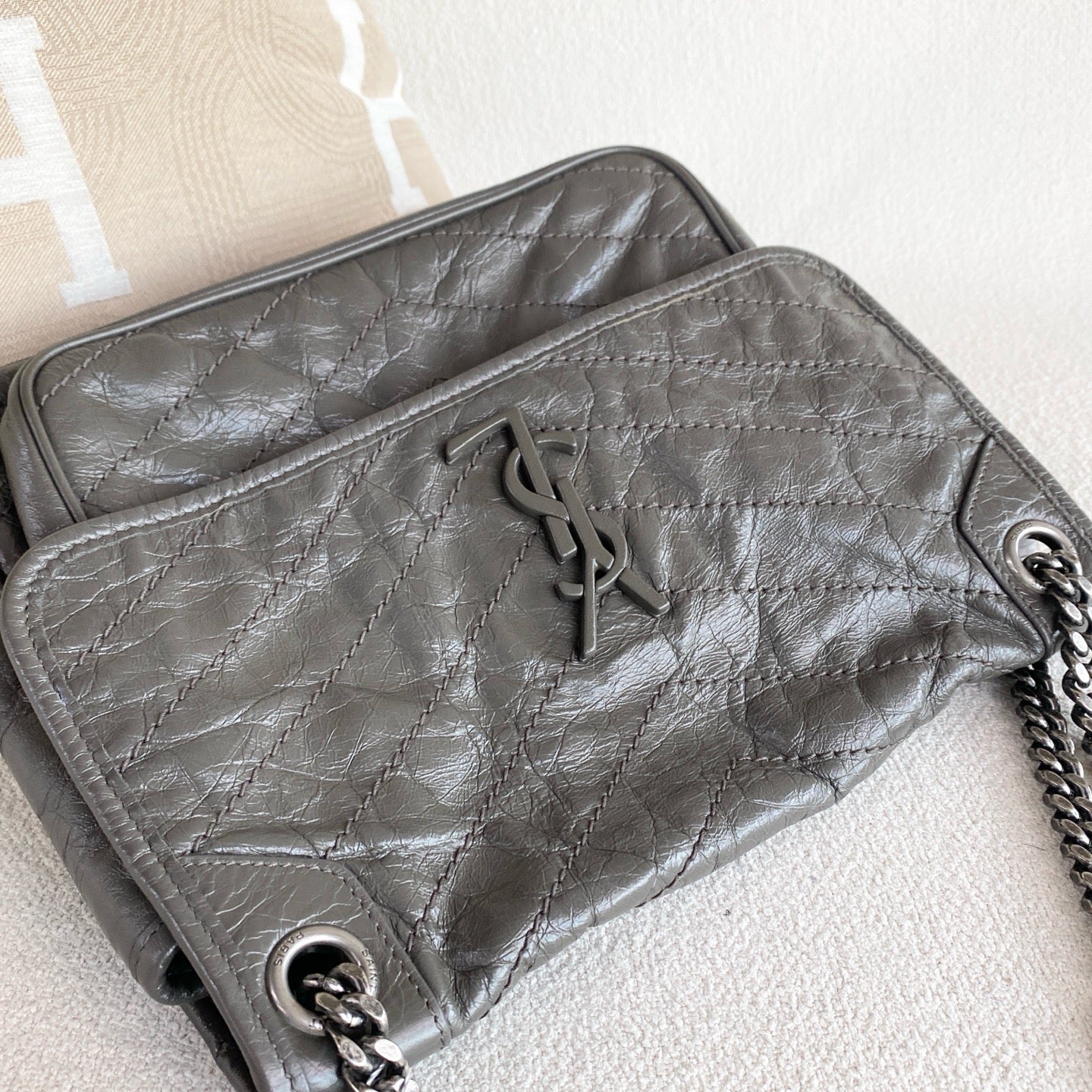Saint Laurent - Niki - Leather - Green - (medium)