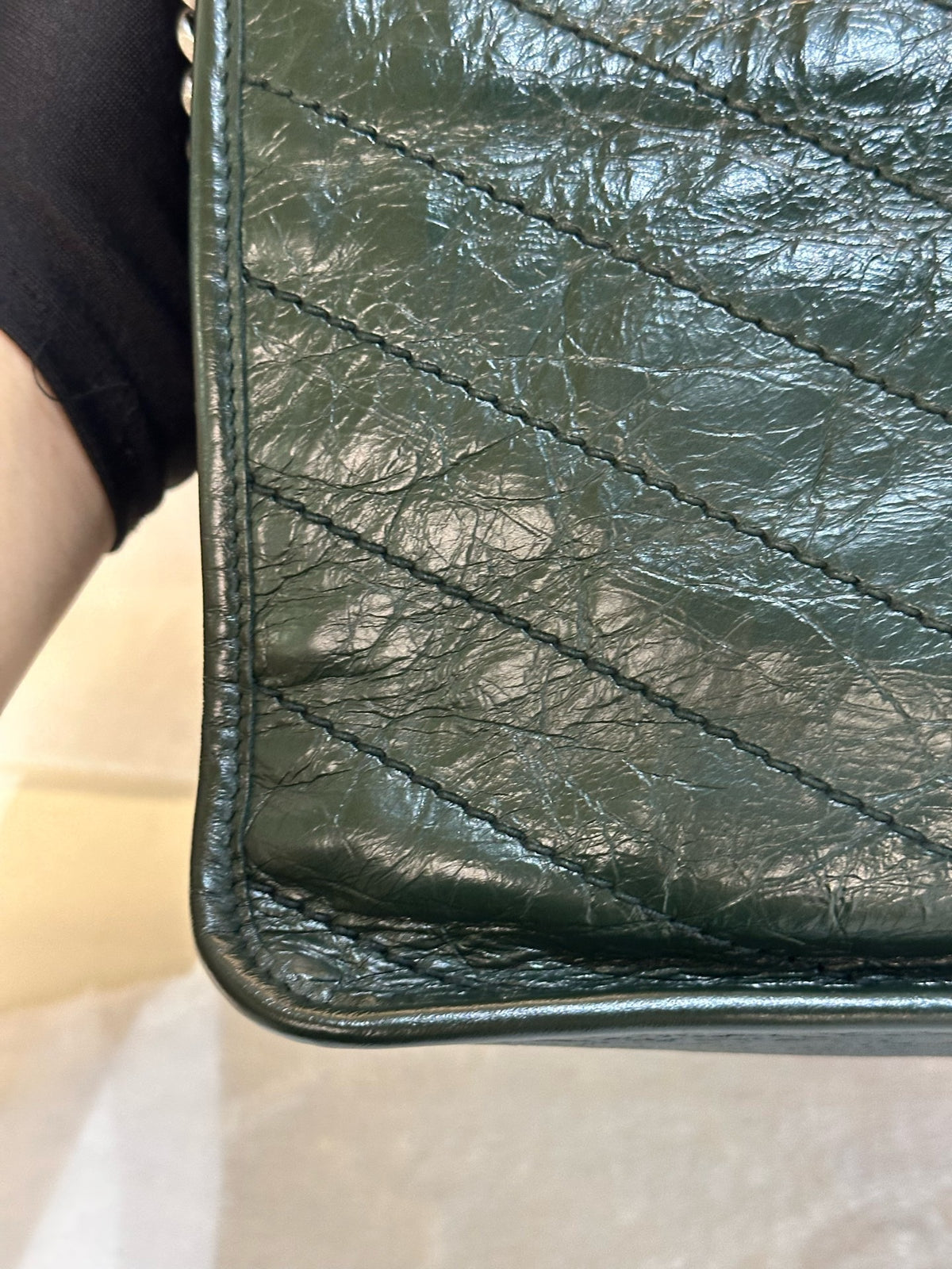 Saint Laurent - Niki - Leather - Green - (medium)