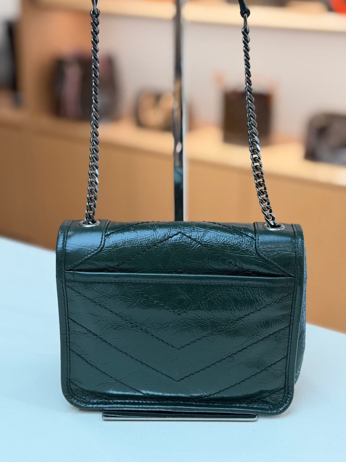 Saint Laurent - Niki - Leather - Green - (small)