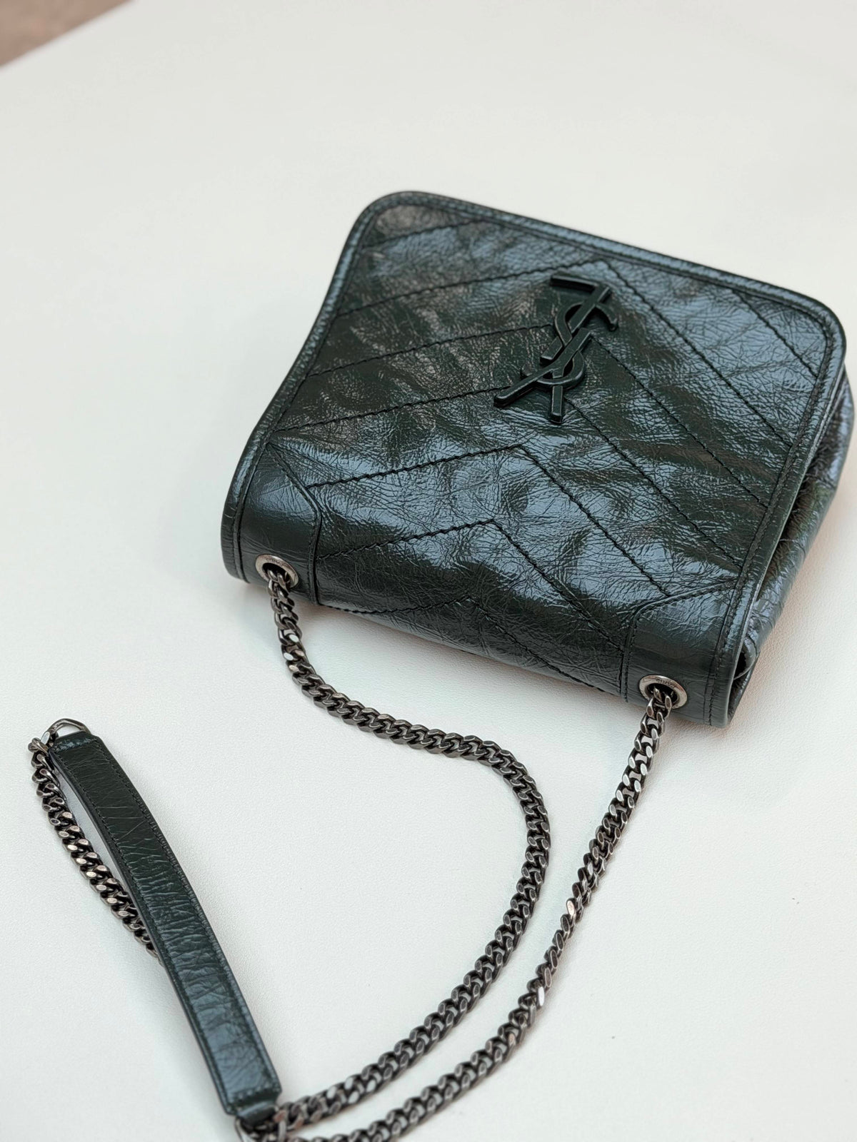 Saint Laurent - Niki - Leather - Green - (small)