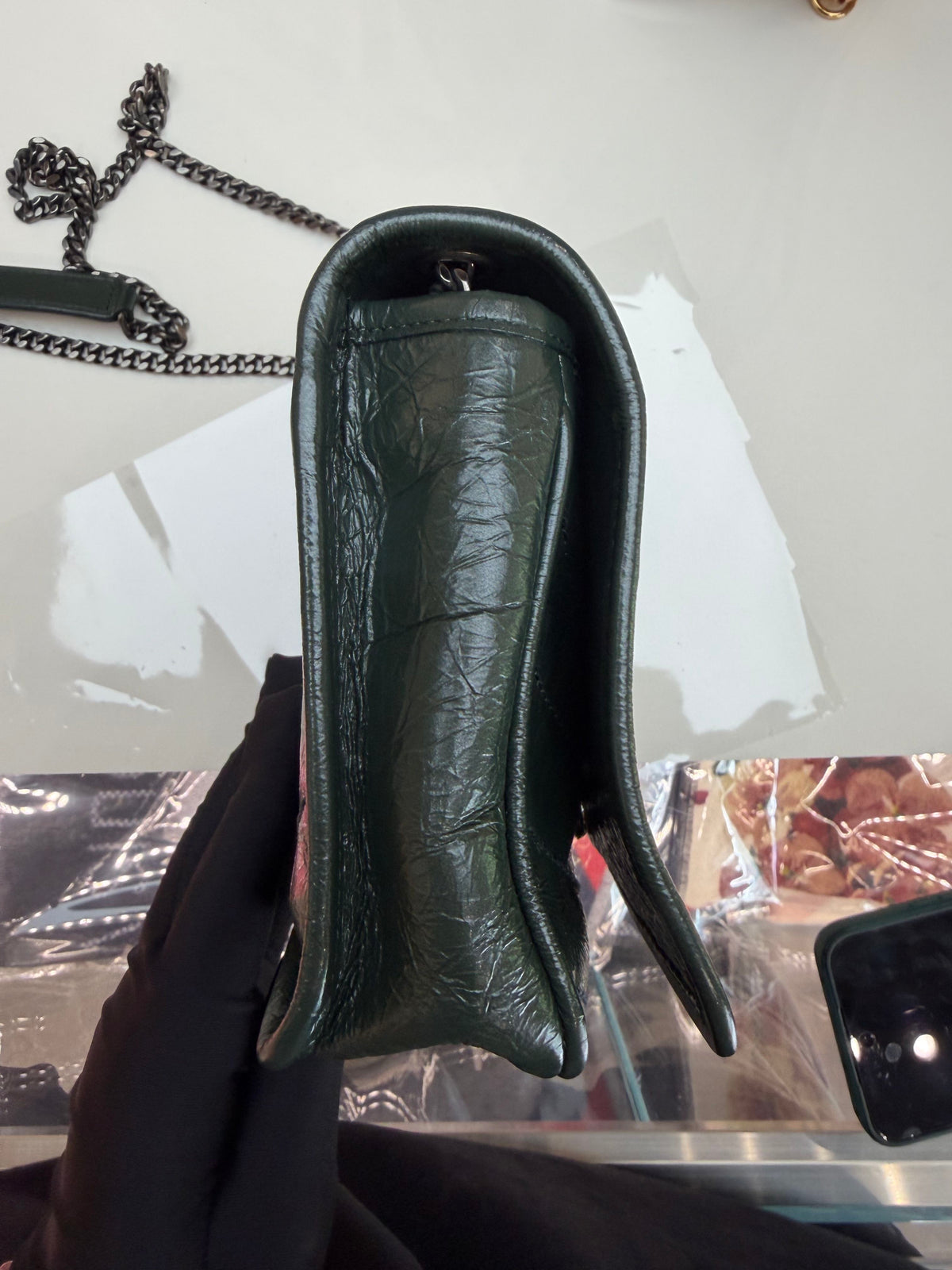 Saint Laurent - Niki - Leather - Green - (small)