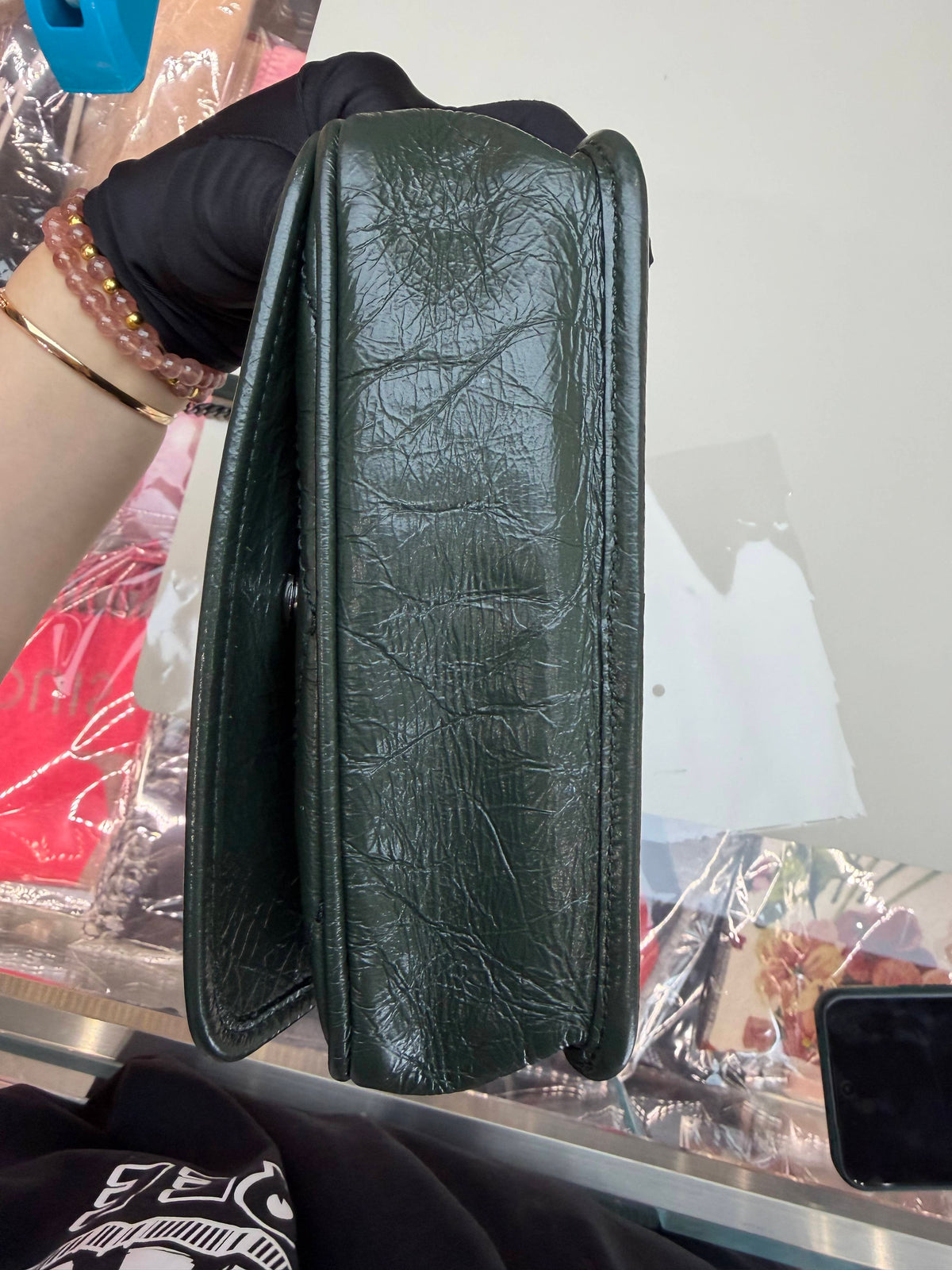 Saint Laurent - Niki - Leather - Green - (small)