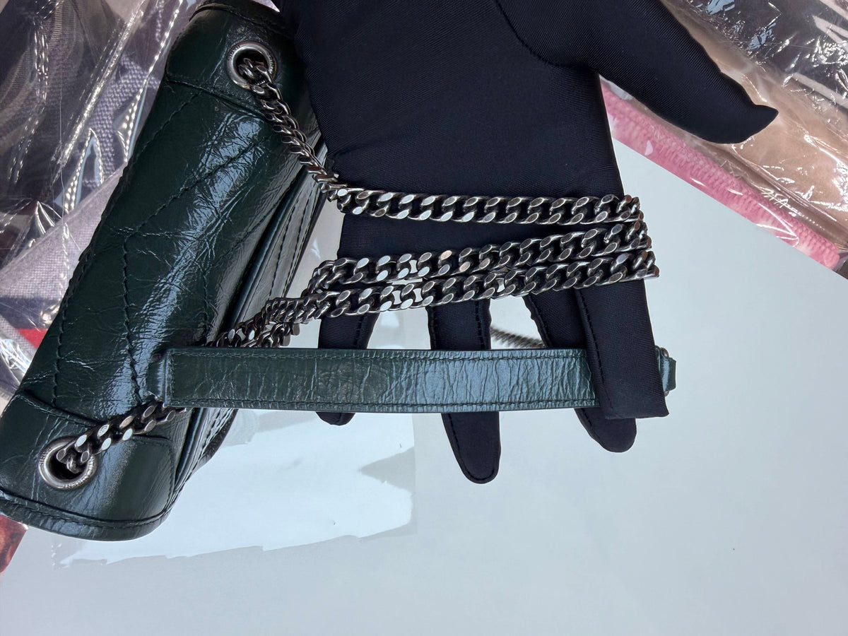 Saint Laurent - Niki - Leather - Green - (small)