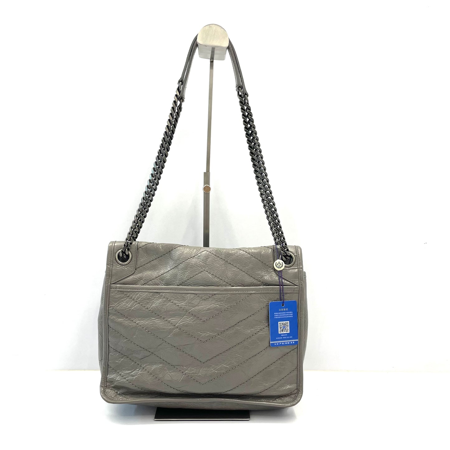 Saint Laurent - Niki - Leather - Grey - (medium)