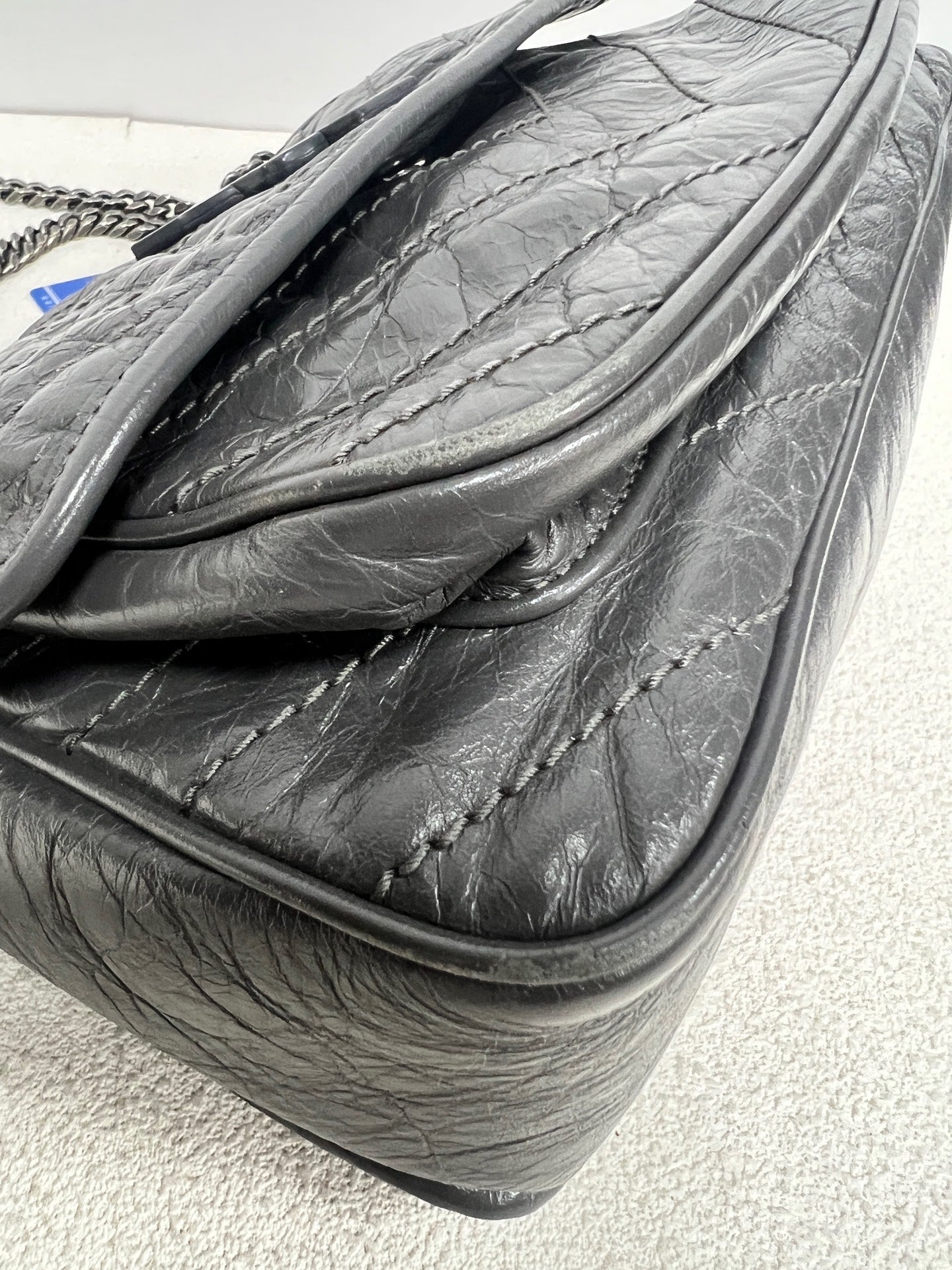 Saint Laurent - Niki - Leather - Grey - (medium)
