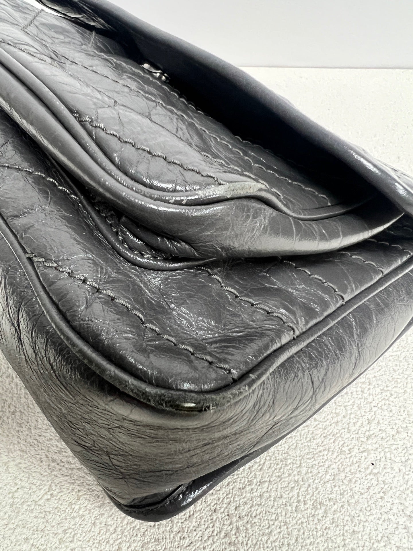 Saint Laurent - Niki - Leather - Grey - (medium)