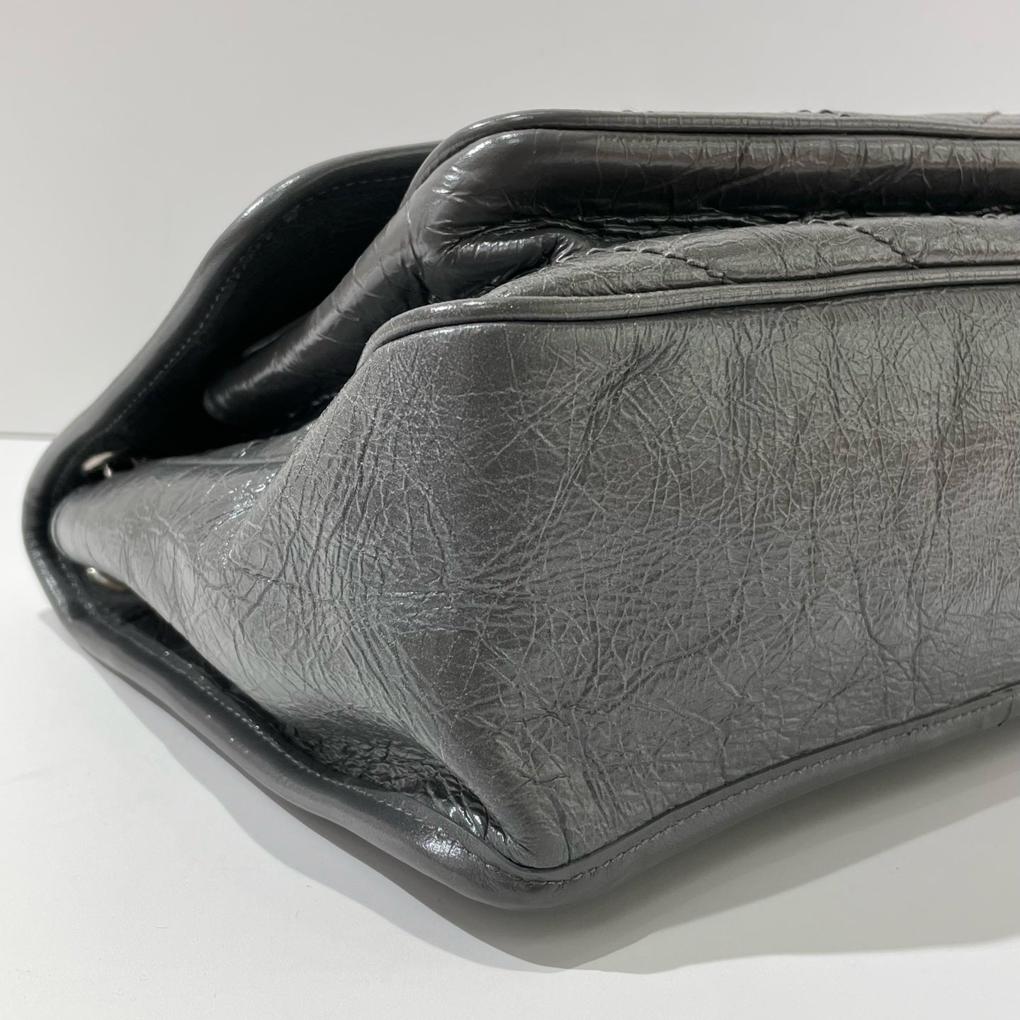 Saint Laurent - Niki - Leather - Grey - (Medium)