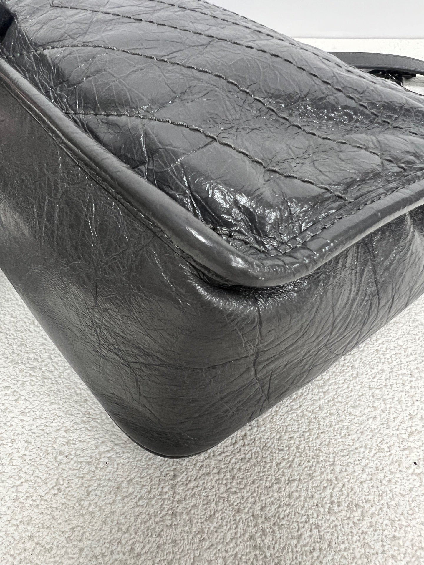 Saint Laurent - Niki - Leather - Grey - (medium)