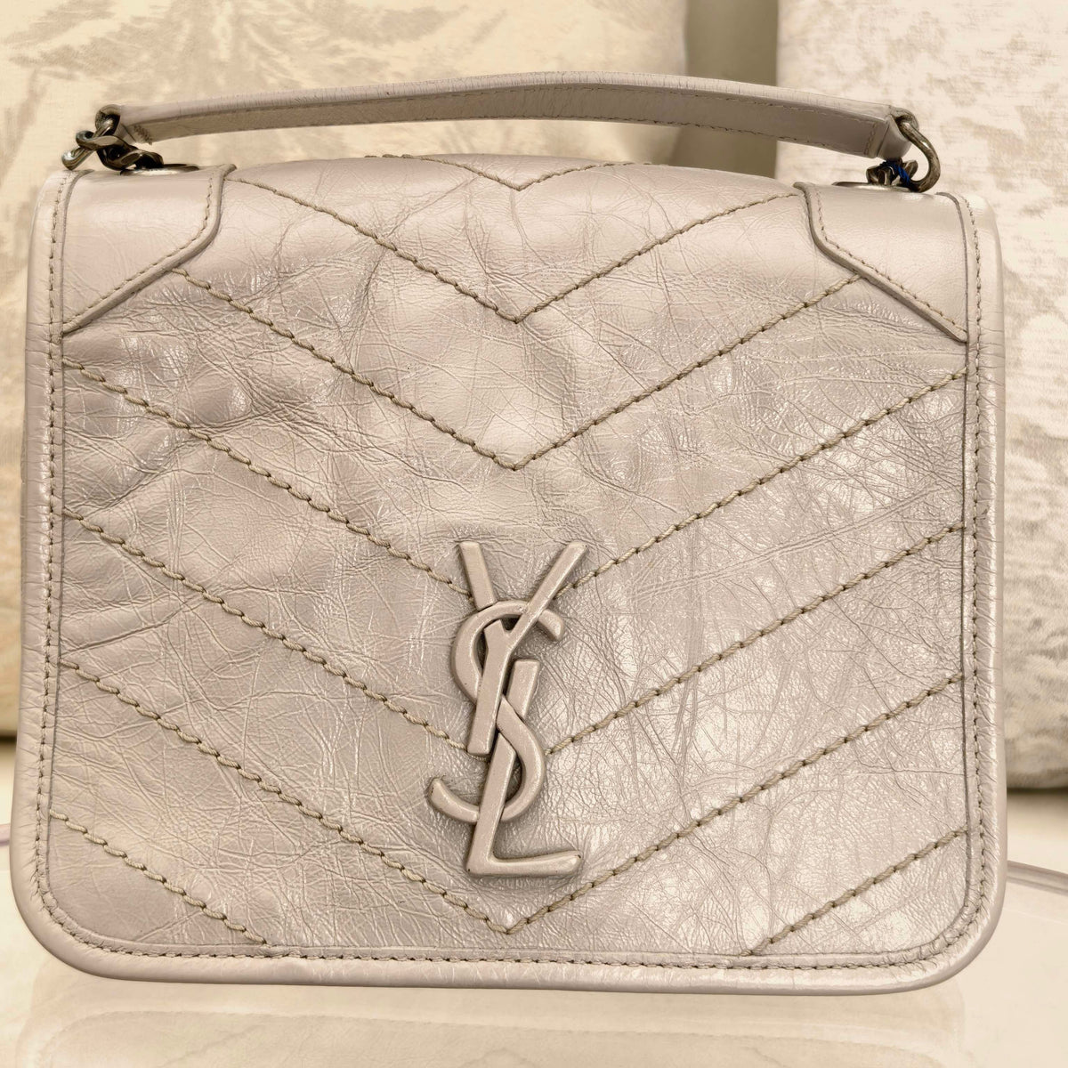 Saint Laurent - NIKI - Leather - Grey - (mini)