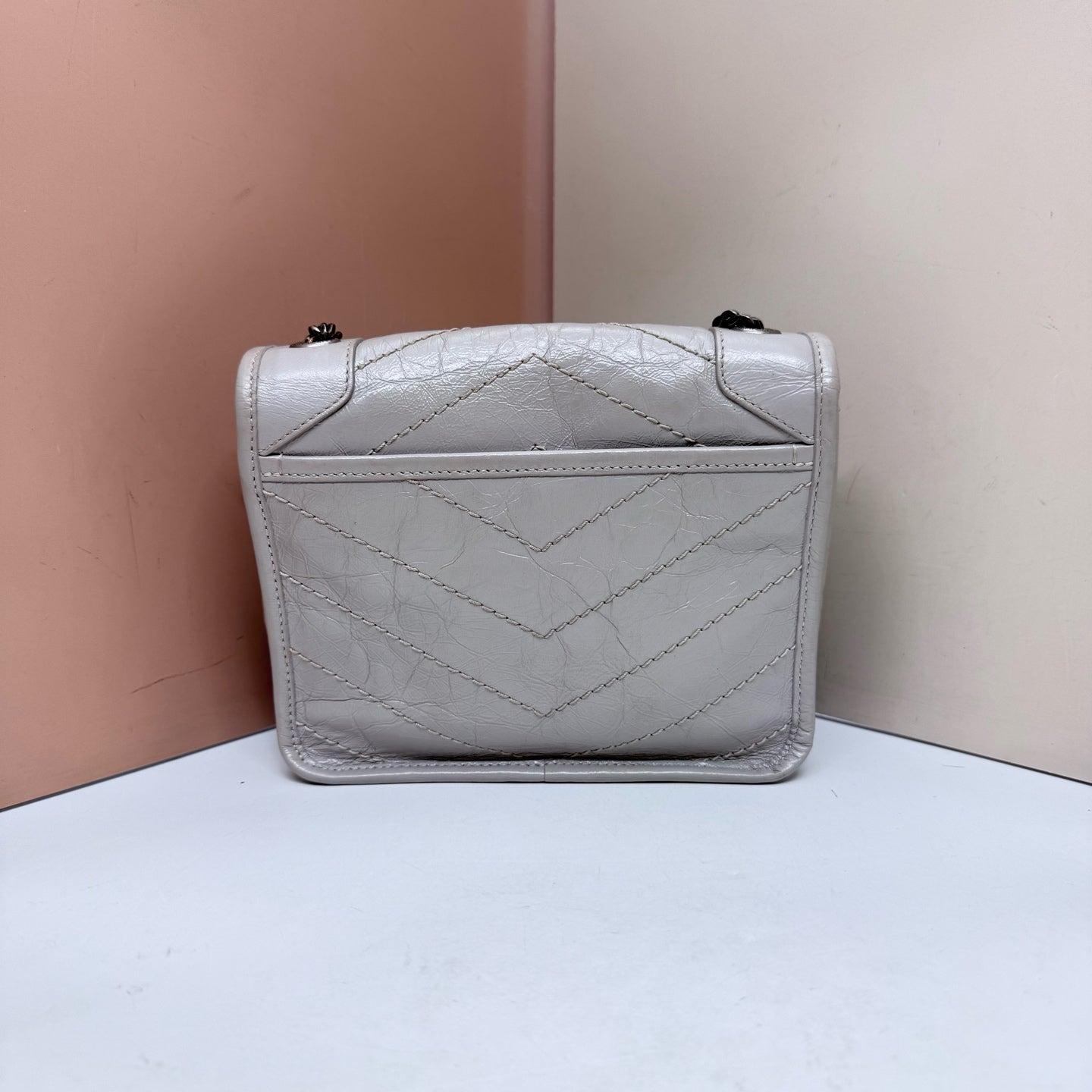 Saint Laurent - Niki - Leather - Grey - (mini)