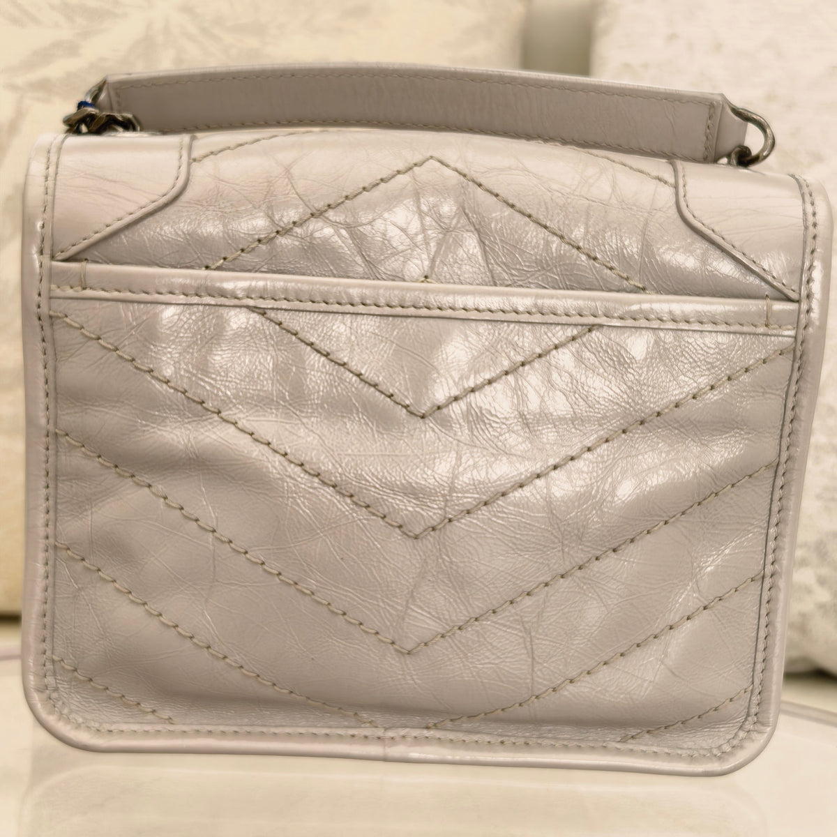 Saint Laurent - NIKI - Leather - Grey - (mini)