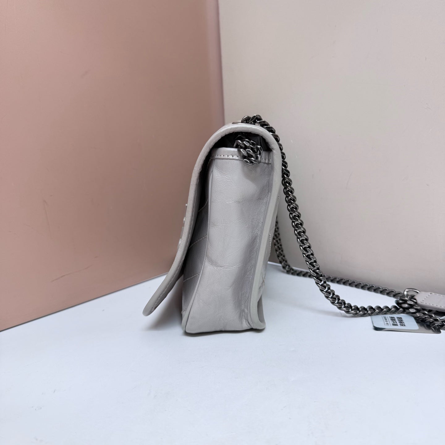 Saint Laurent - Niki - Leather - Grey - (mini)
