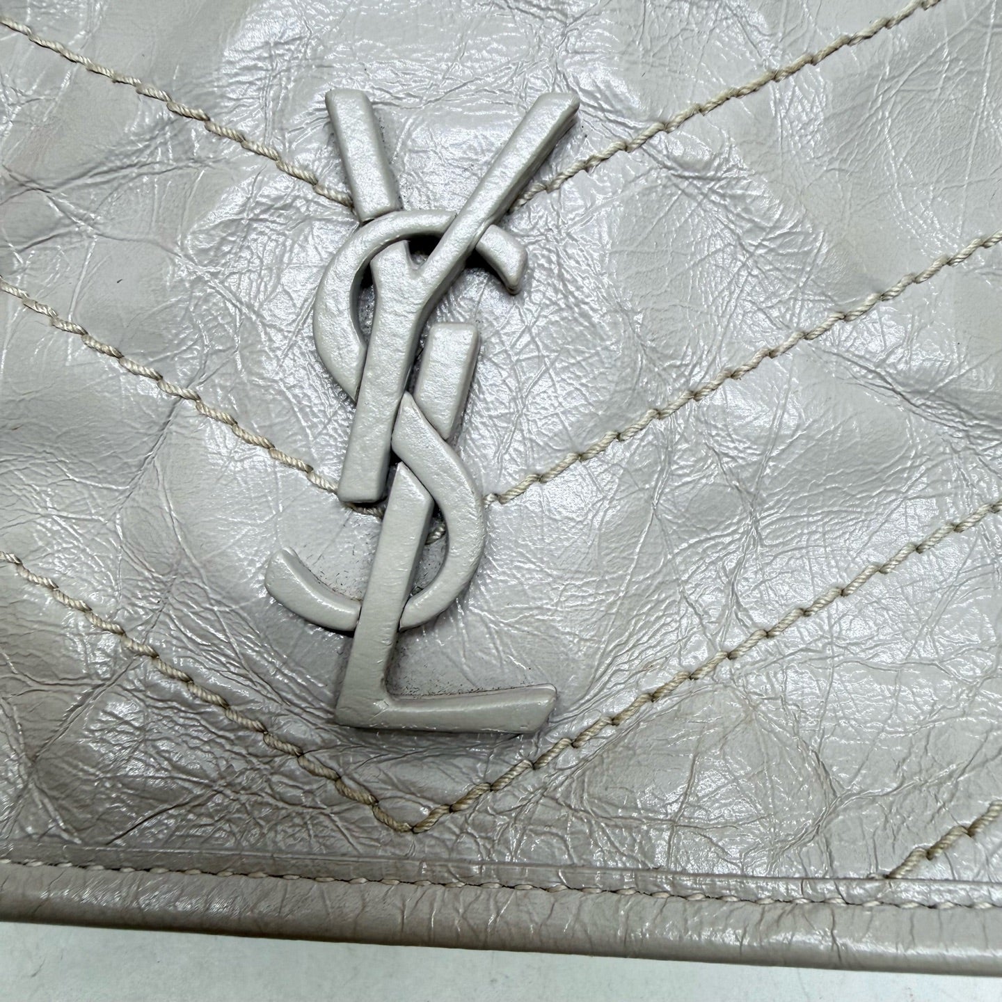 Saint Laurent - Niki - Leather - Grey - (mini)