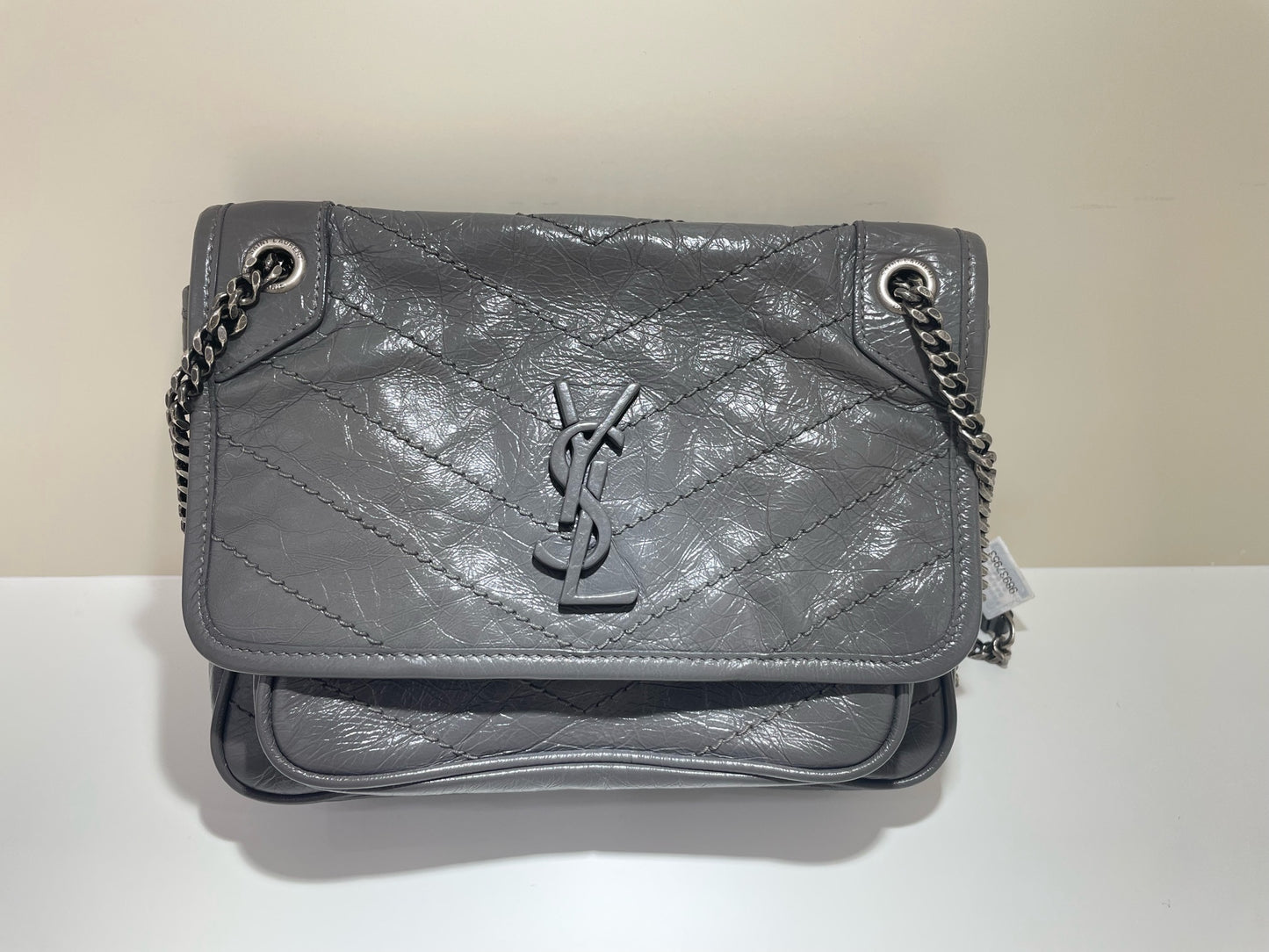 Saint Laurent - Niki - Leather - Grey - (small)