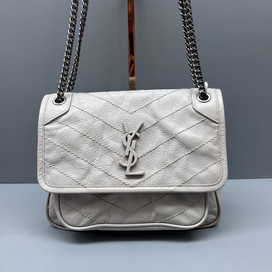 Saint Laurent - Niki - Leather - Grey - (small)