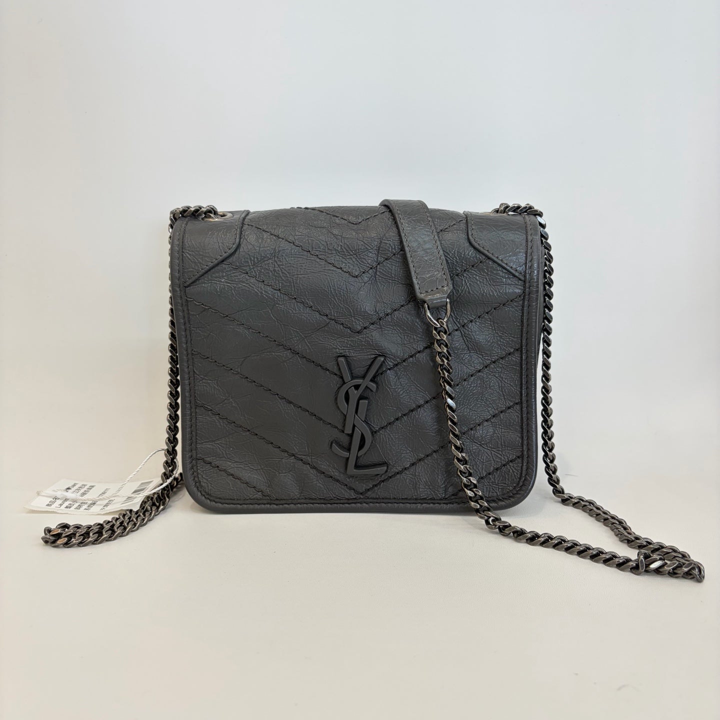 Saint Laurent - Niki - Leather - Grey - (small)