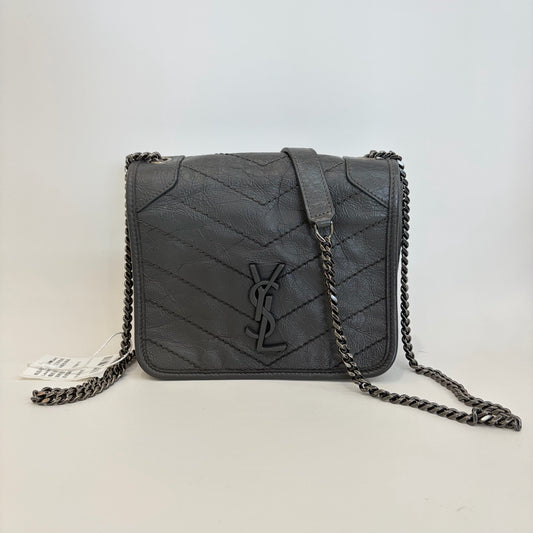 Saint Laurent - Niki - Leather - Grey - (small)