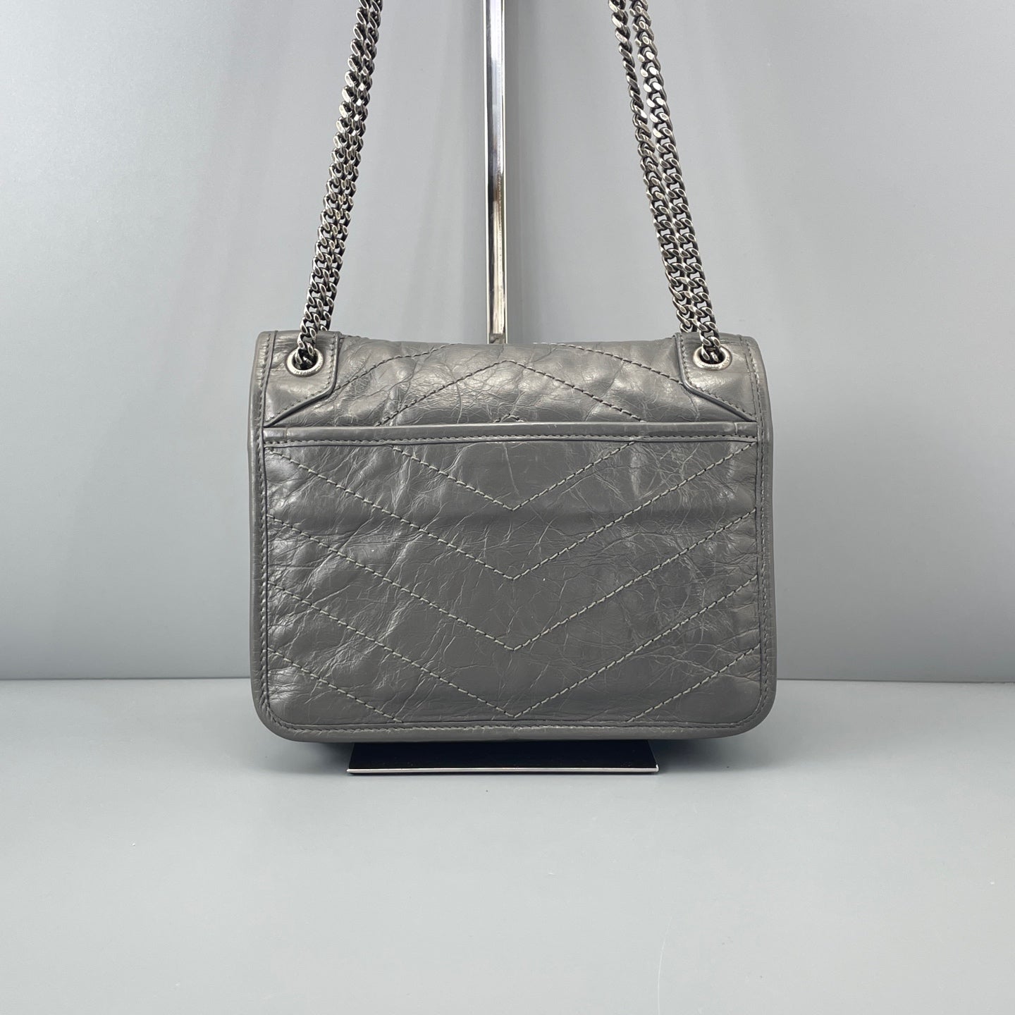 Saint Laurent - Niki - Leather - Grey - (small)
