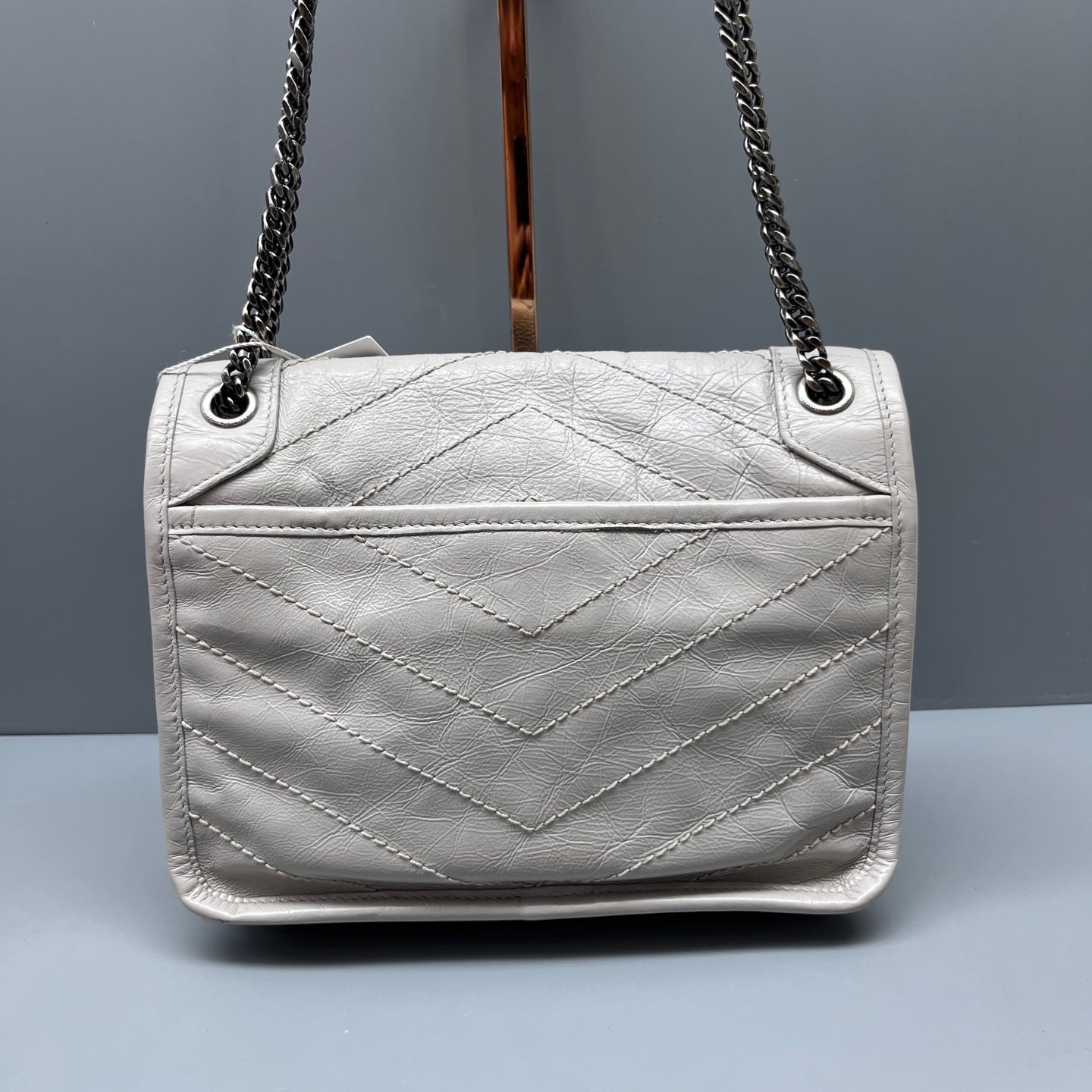 Saint Laurent - Niki - Leather - Grey - (small)
