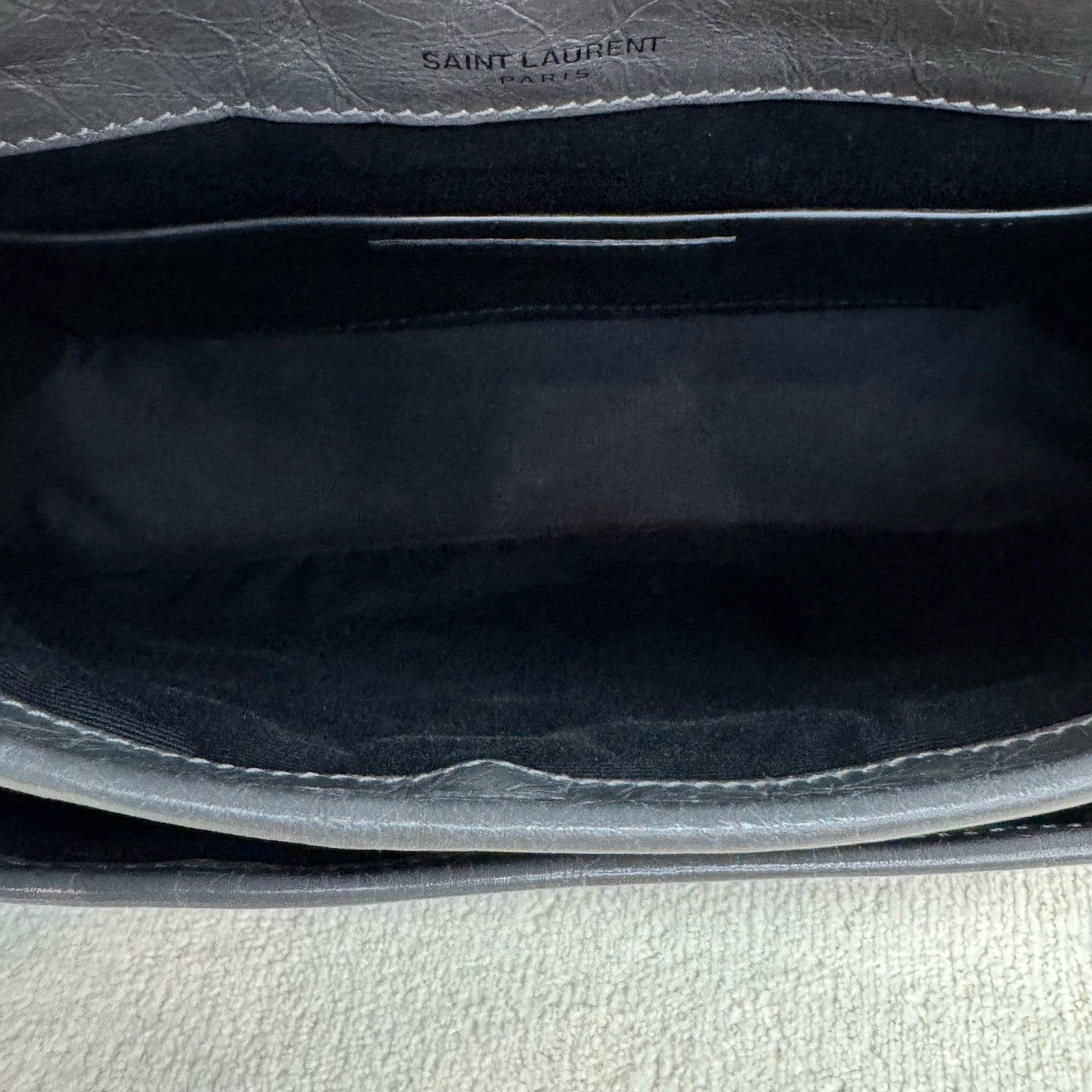 Saint Laurent - Niki - Leather - Grey - (small)