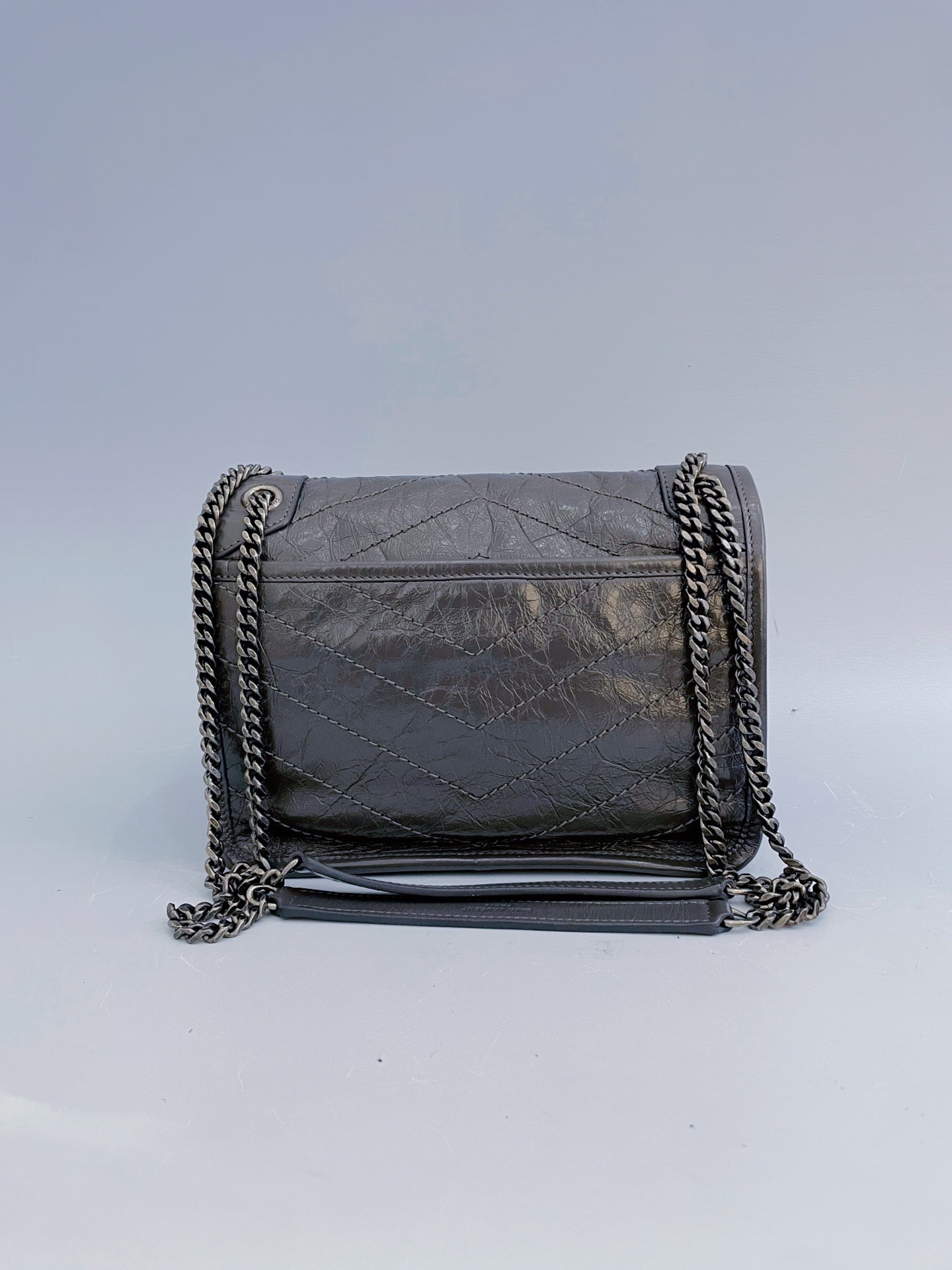 Saint Laurent - Niki - Leather - Grey - (small)