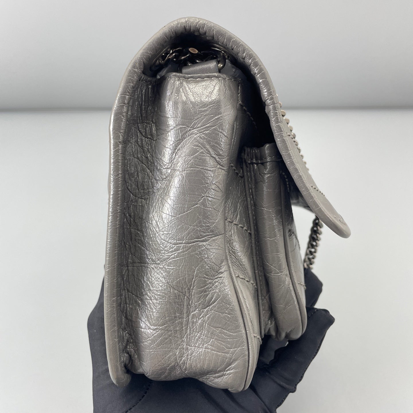 Saint Laurent - Niki - Leather - Grey - (small)