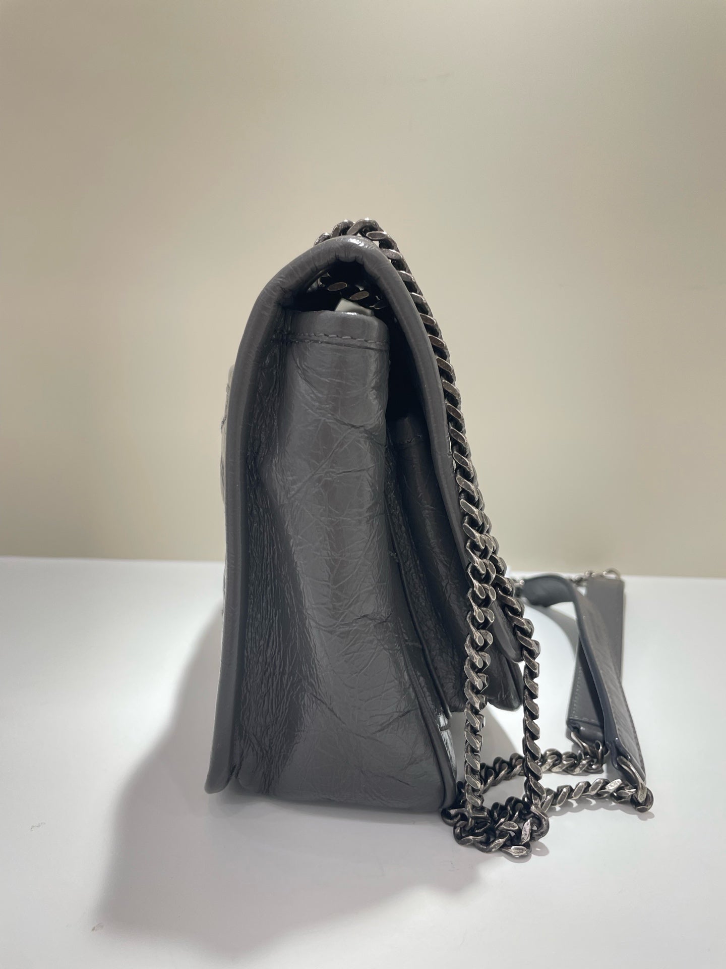 Saint Laurent - Niki - Leather - Grey - (small)