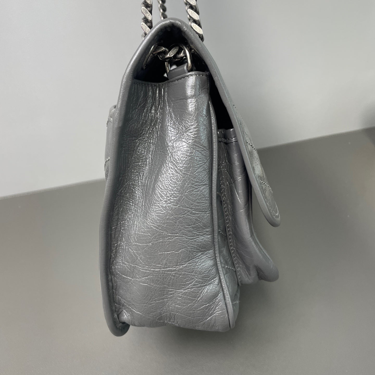 Saint Laurent - Niki - Leather - Grey - (Small)
