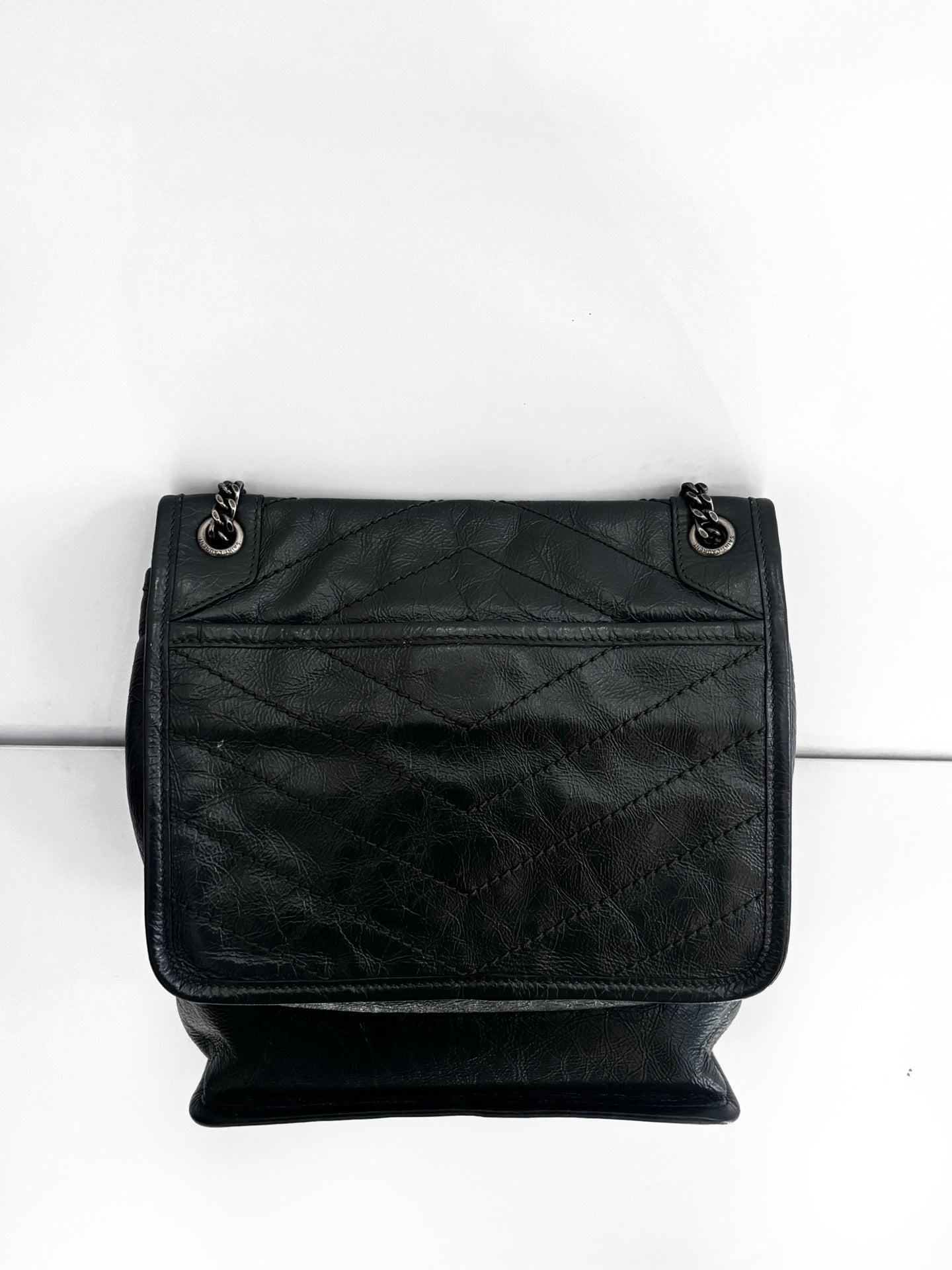 Saint Laurent - Niki - Leather - Grey - (small)