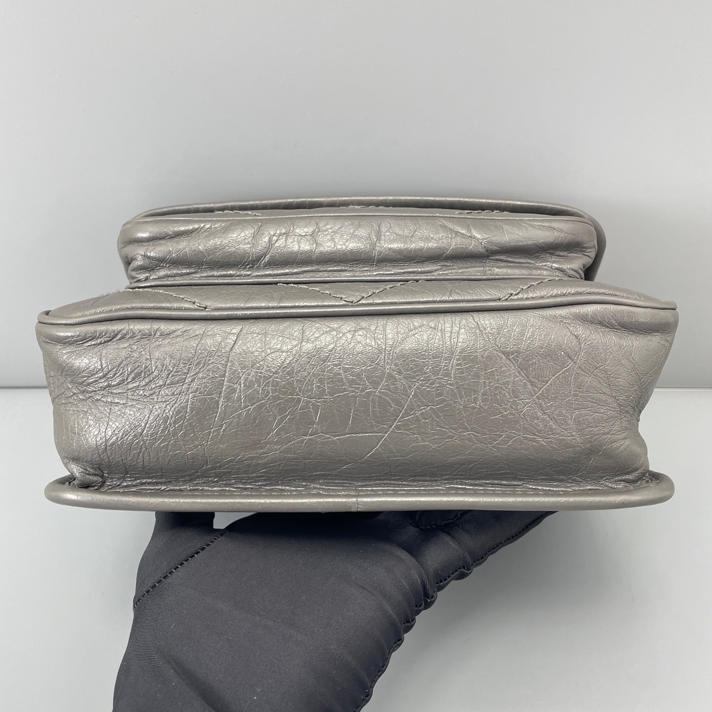 Saint Laurent - Niki - Leather - Grey - (small)