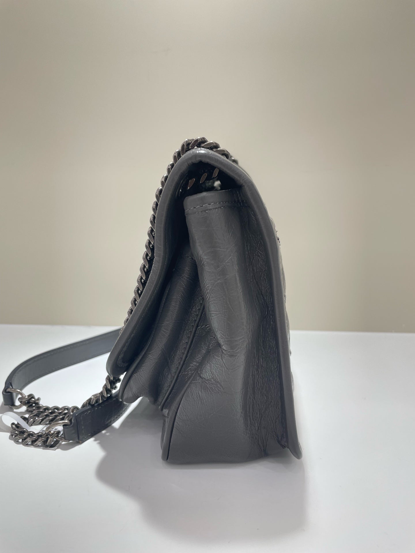 Saint Laurent - Niki - Leather - Grey - (small)